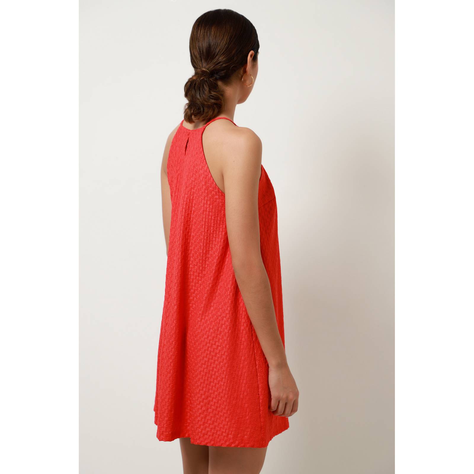LOB VESTIDO HALTER TEXTURIZADO