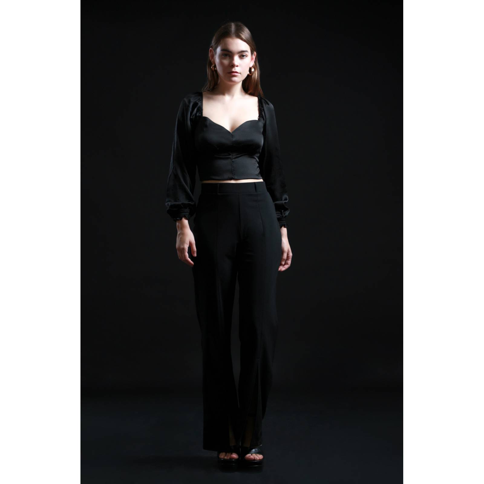 LOB BLUSA ESCOTE CORAZÓN MANGA LARGA