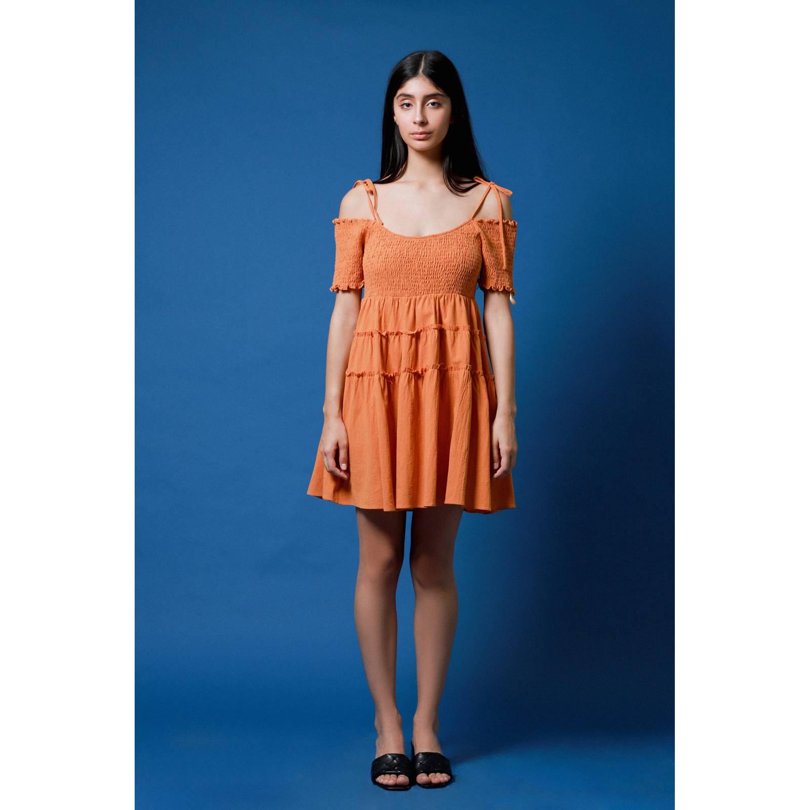 LOB VESTIDO CORTO CON SMOCK