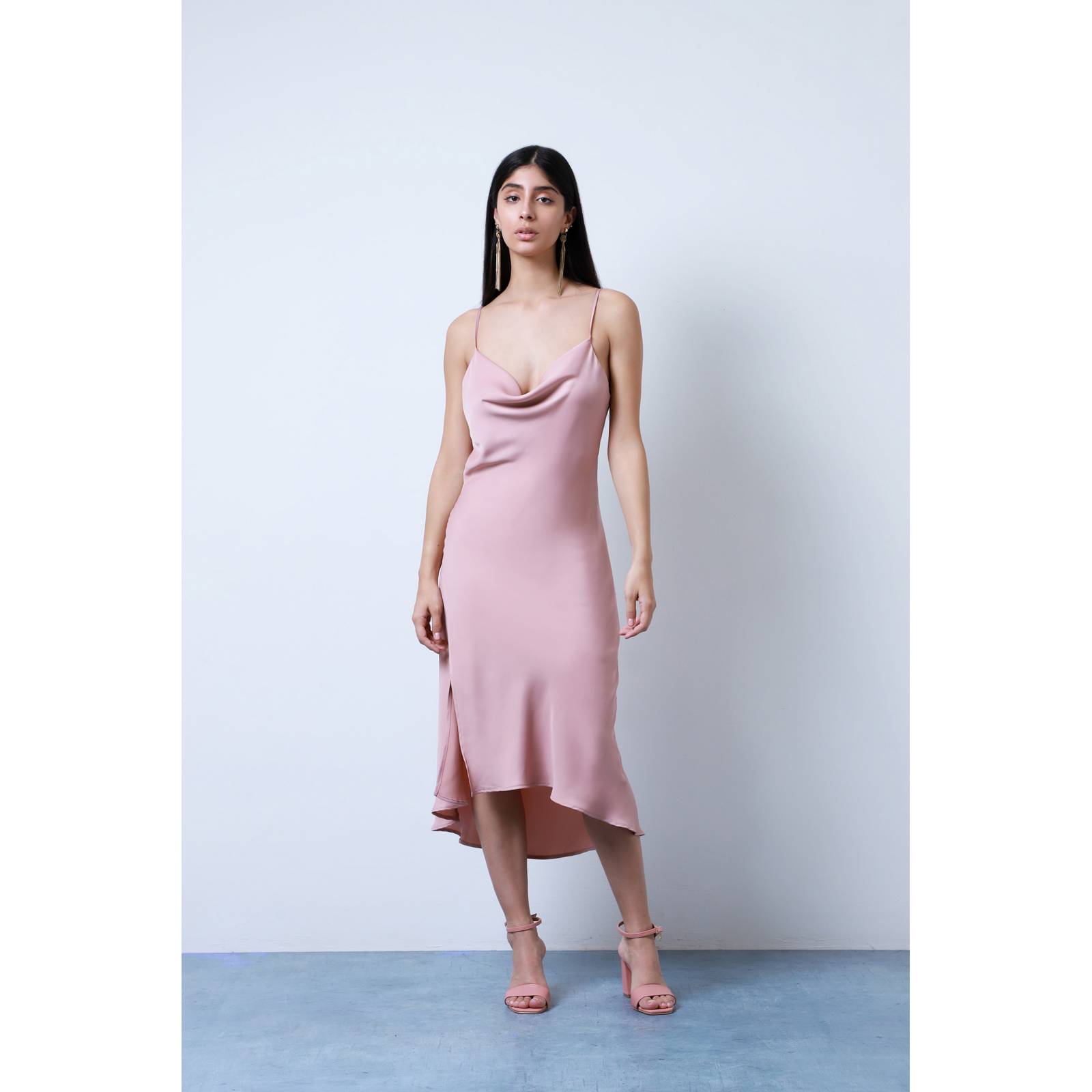 LOB VESTIDO MIDI LENCERO