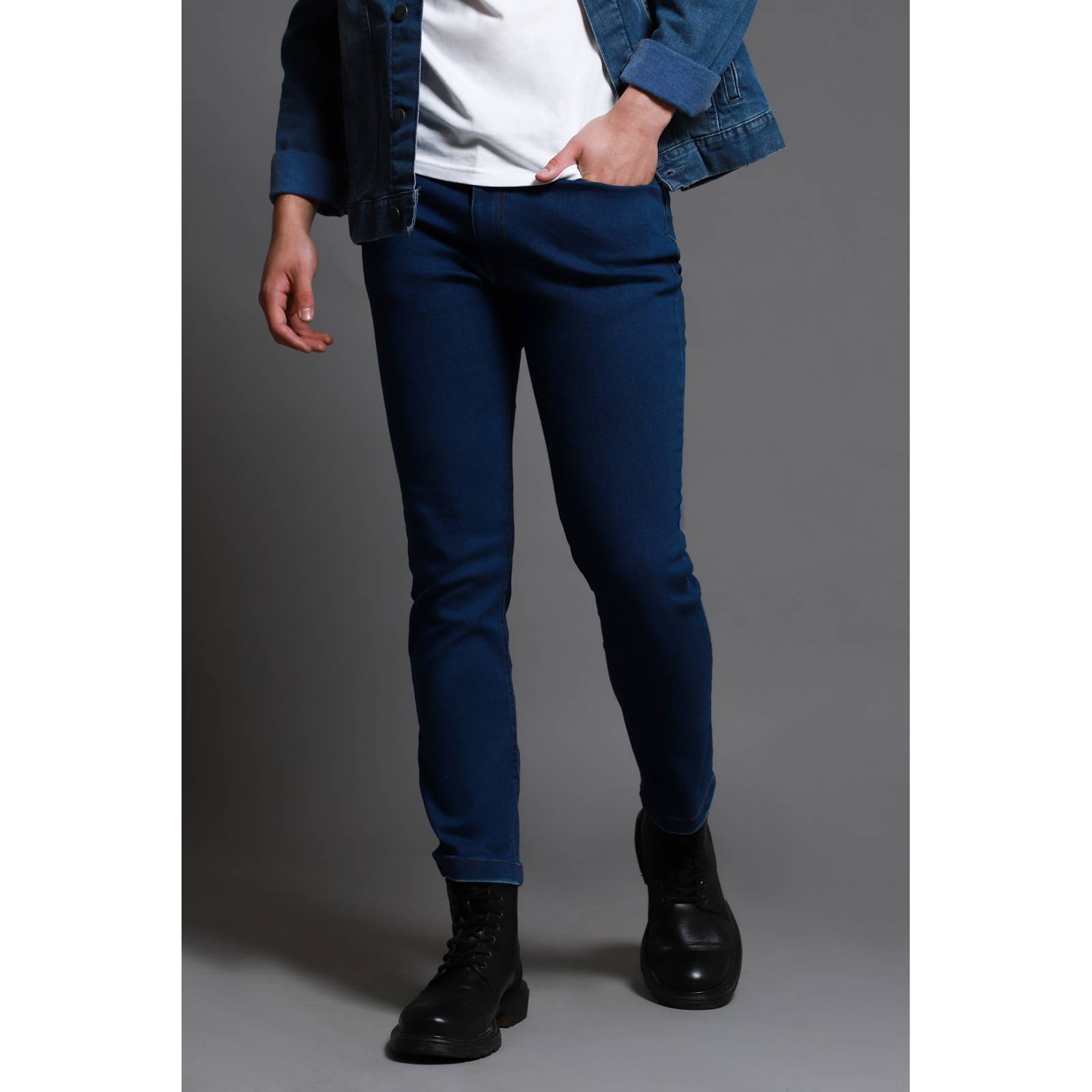 LOB JEANS SKINNY BÁSICO COLOR MEZCLILLA