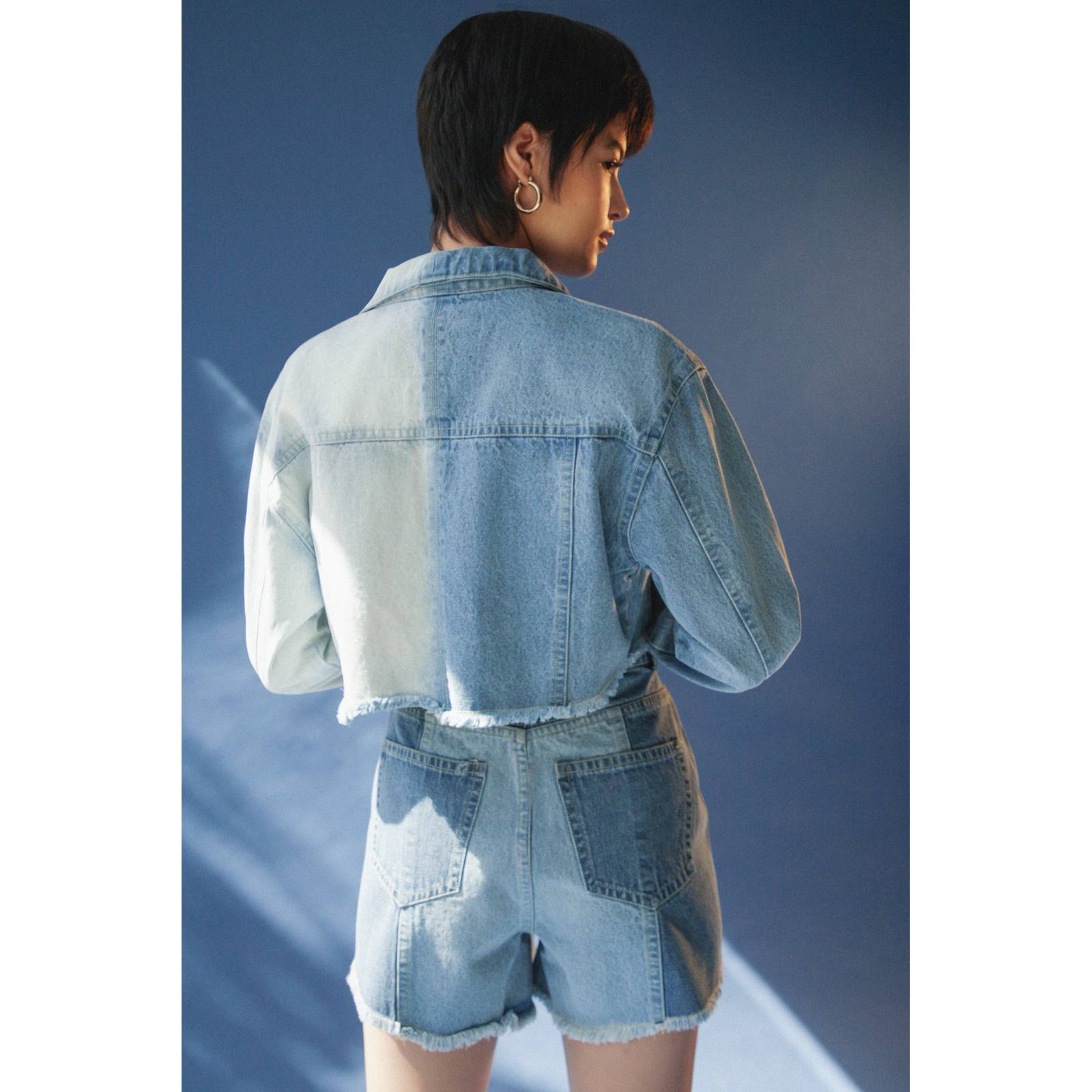 LOB CHAMARRA DENIM BICOLOR