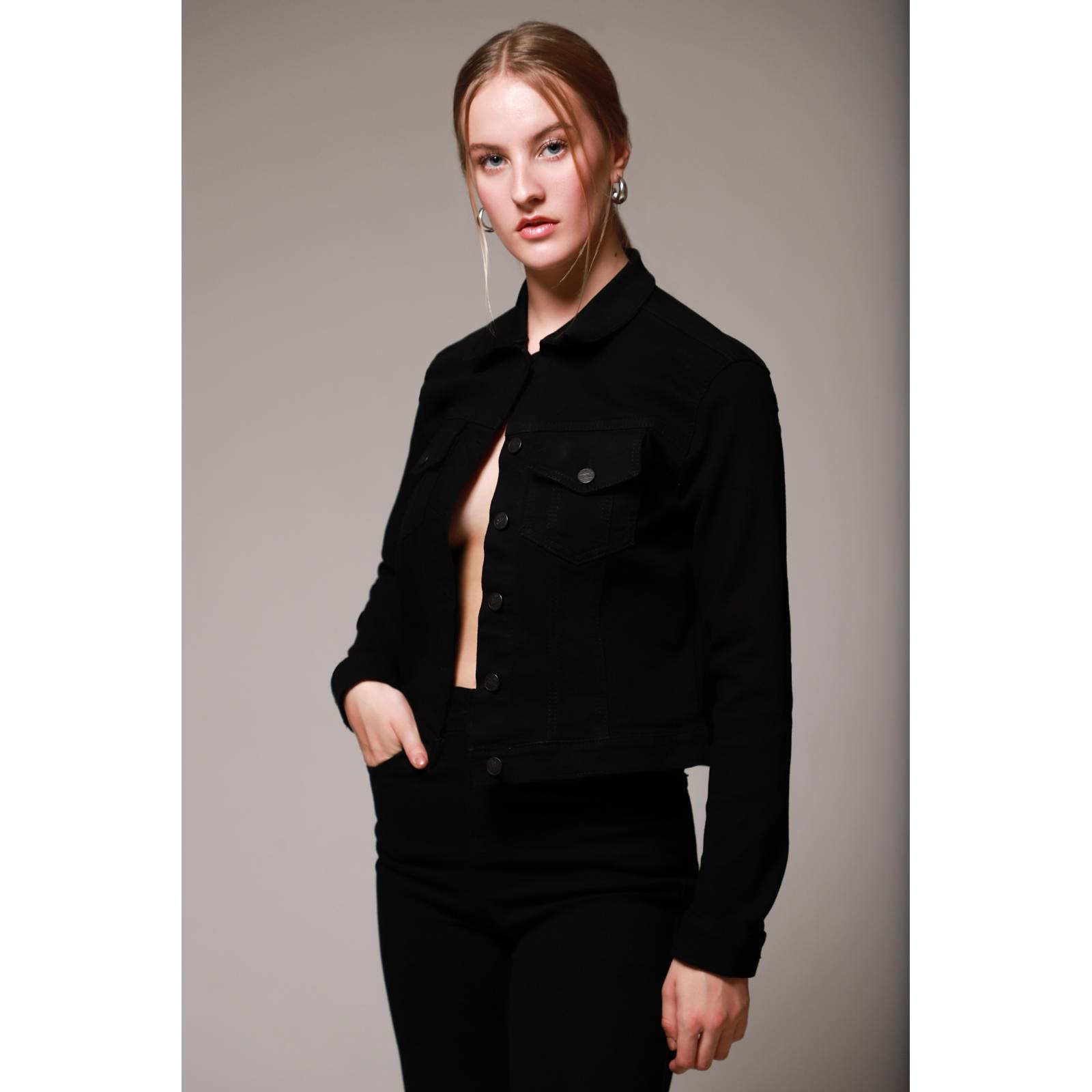 LOB CHAMARRA DENIM CROPPED