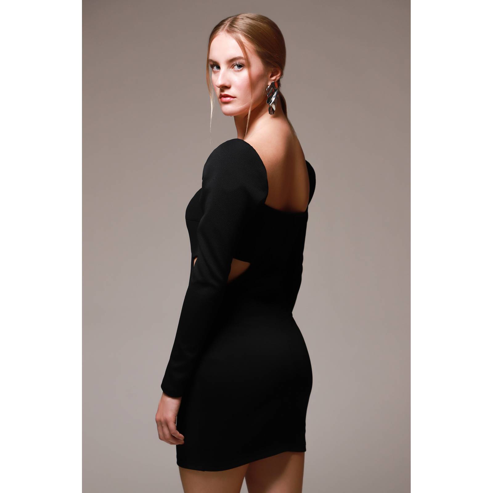 LOB VESTIDO CORTO FIESTA ABERTURA EN CINTURA