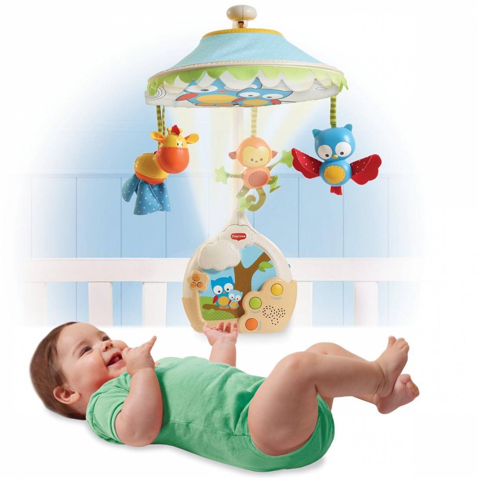 Móvil Musical Y Proyector Para Bebé Tiny Love Magical Night 