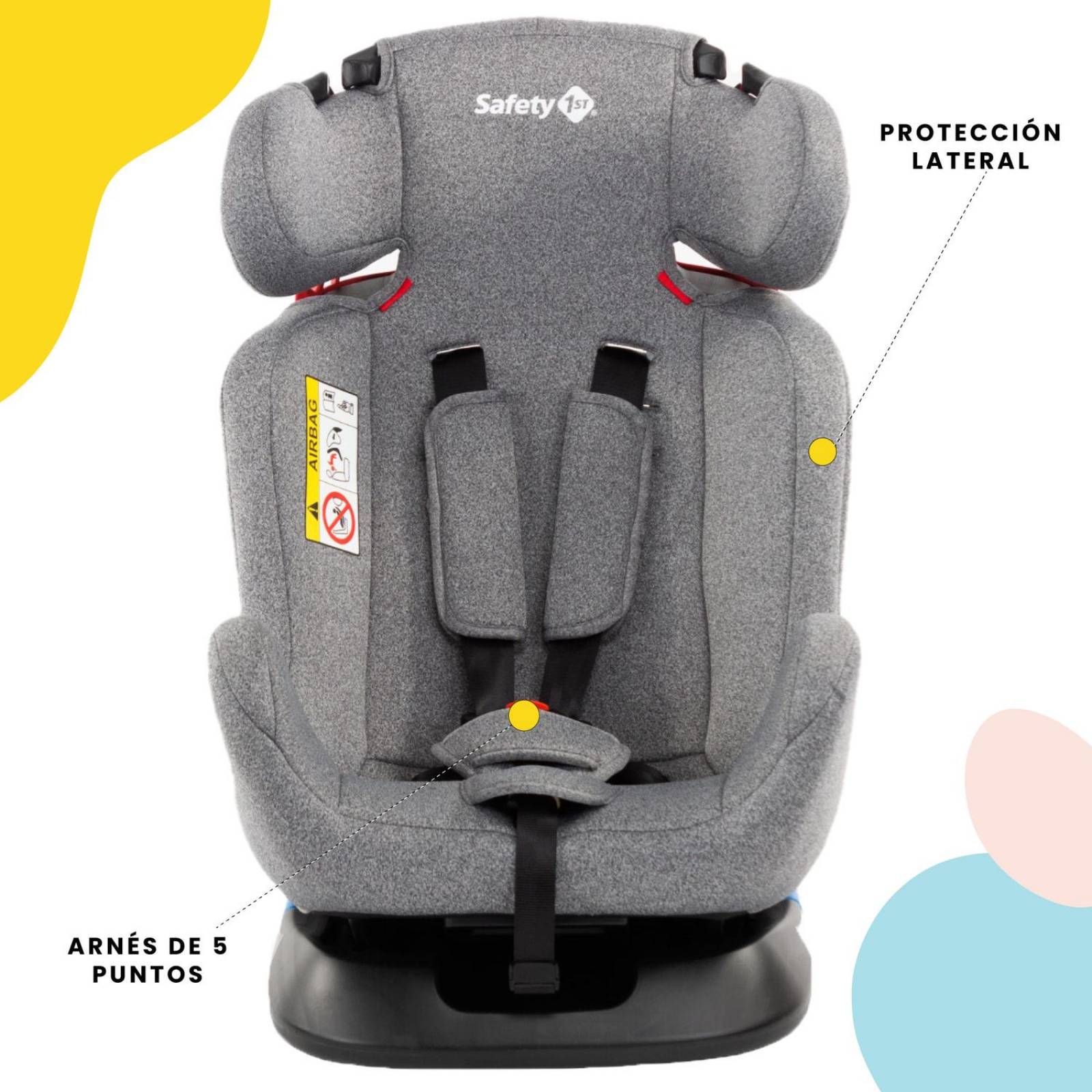 Autoasiento Safety 1st Comfort 3 en 1 Gris