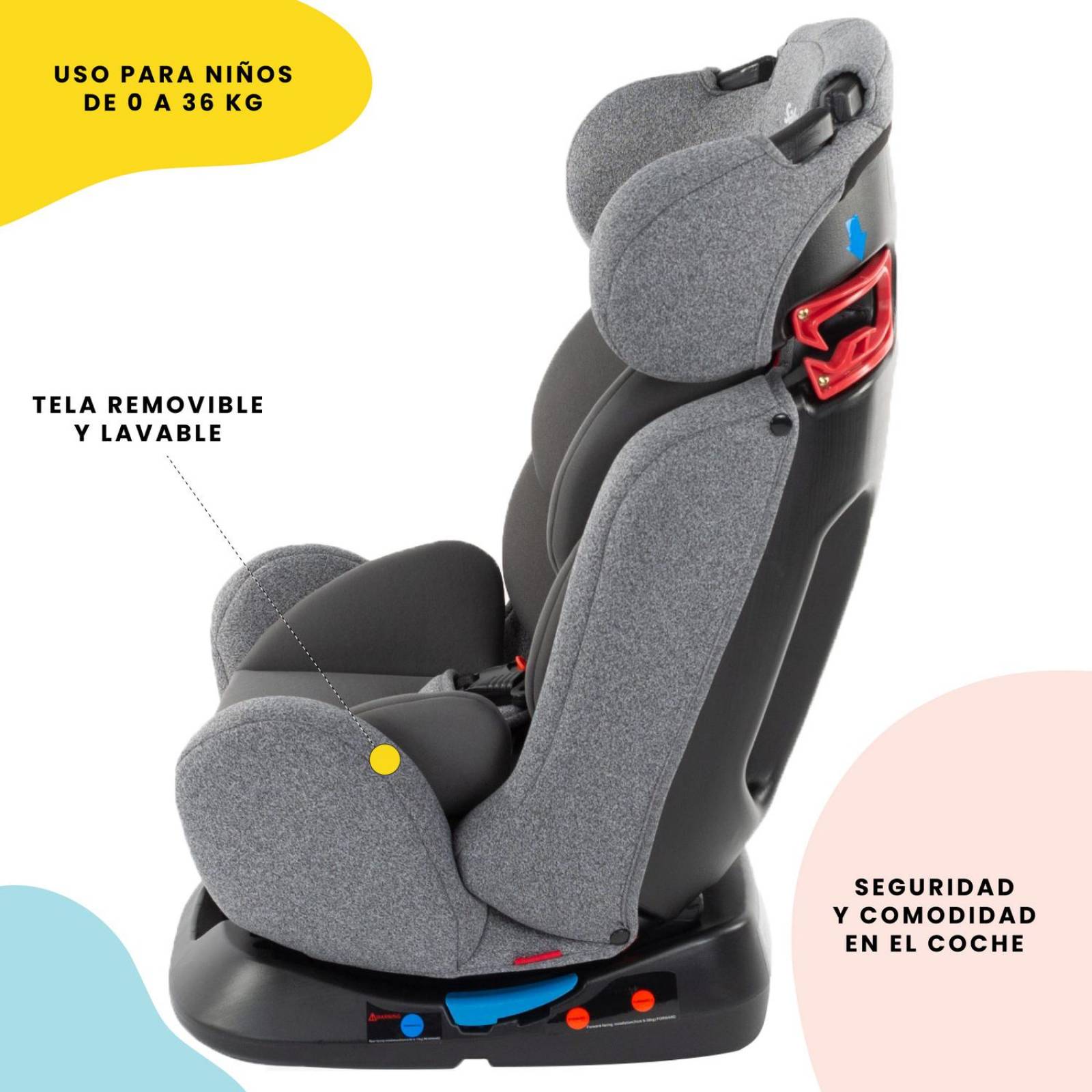 Autoasiento Safety 1st Comfort 3 en 1 Gris