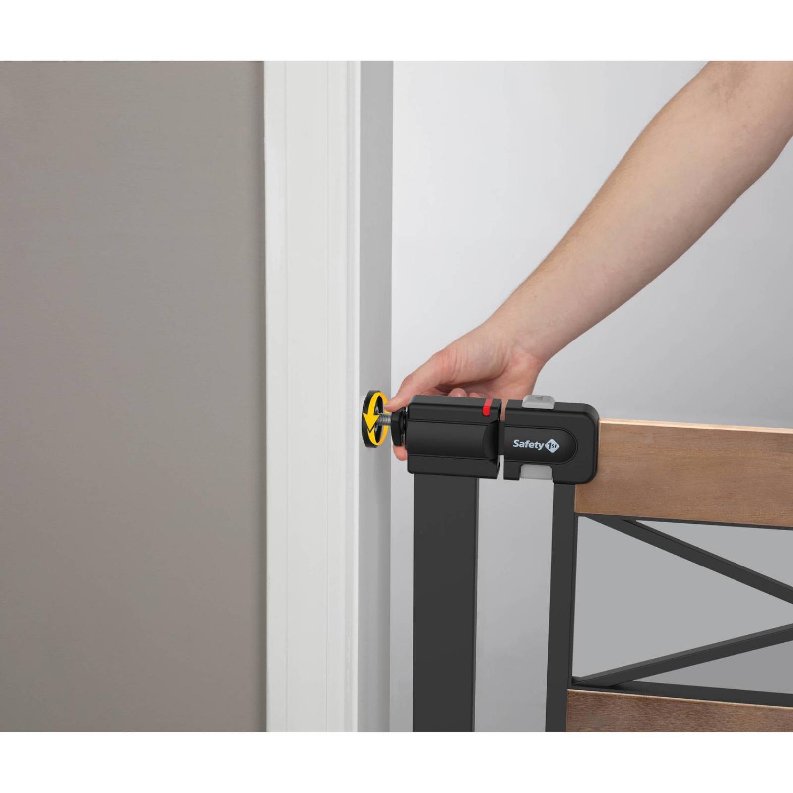 Puerta de Seguridad Safety 1st Metal Madera Negro