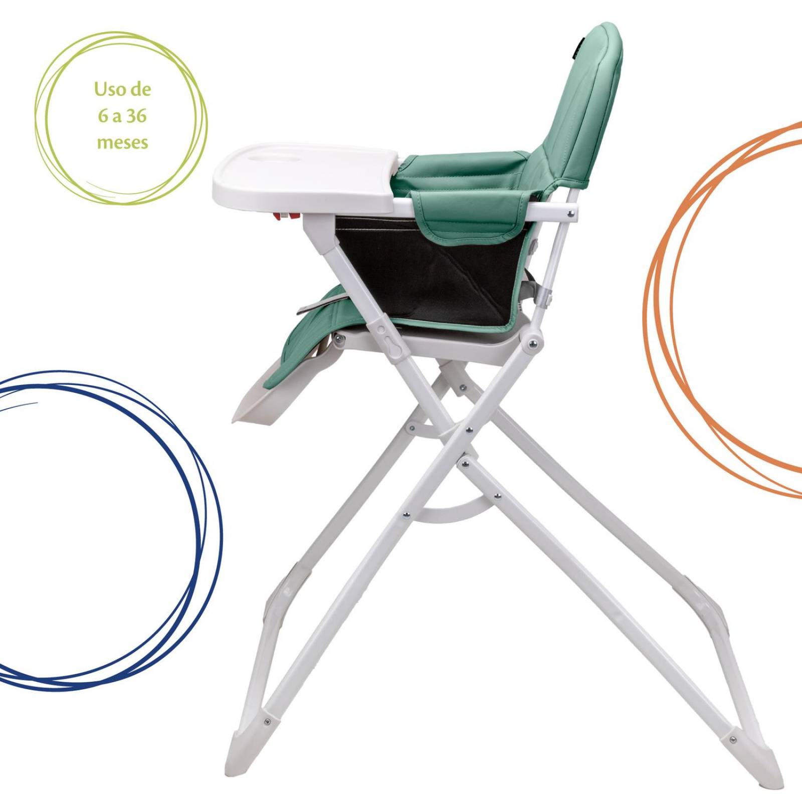 Silla Alta Periquera Cosco Trend Verde