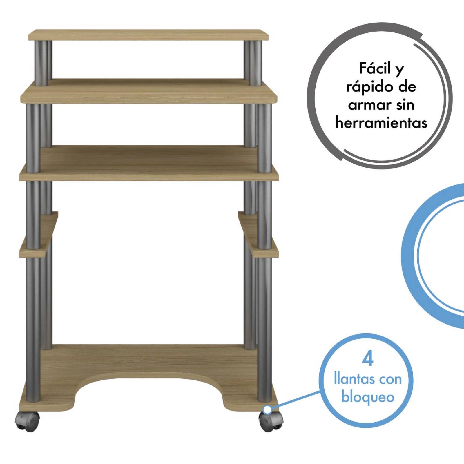 Mueble Cosco Home Escritorio Individual Oak