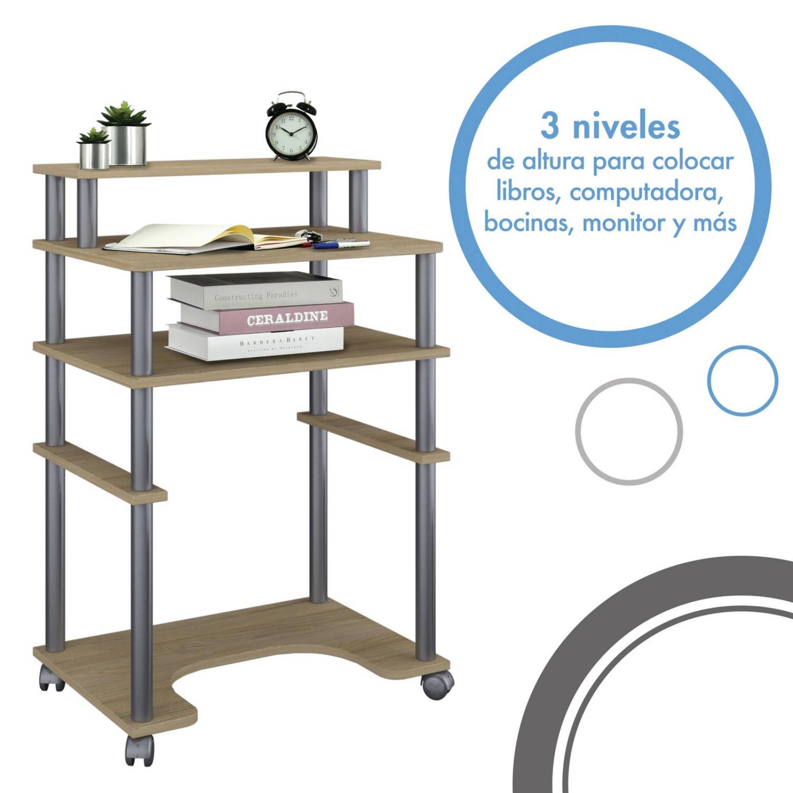 Mueble Cosco Home Escritorio Individual Oak