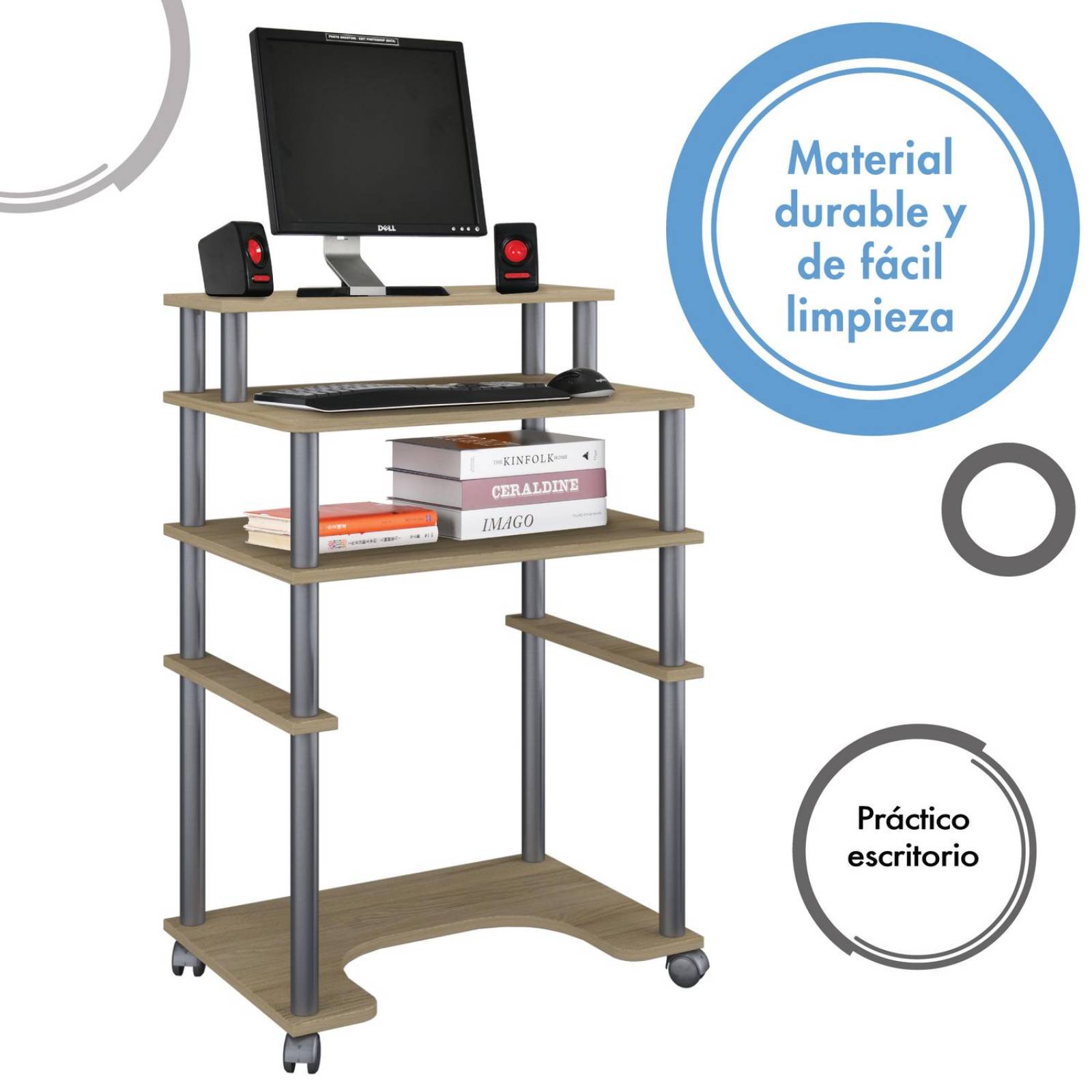 Mueble Cosco Home Escritorio Individual Oak