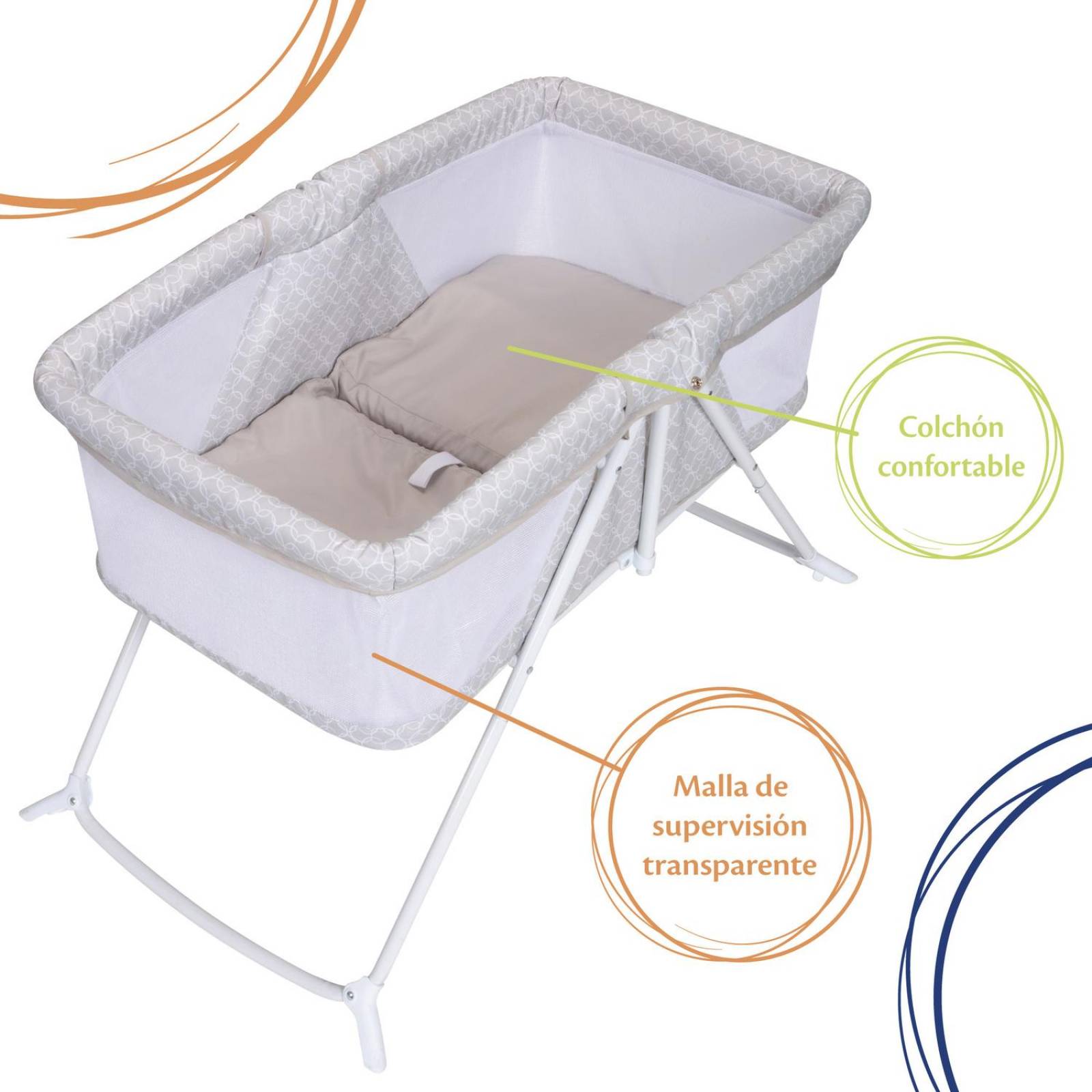 Moisés Cuna Cosco Sleep Spot Gris