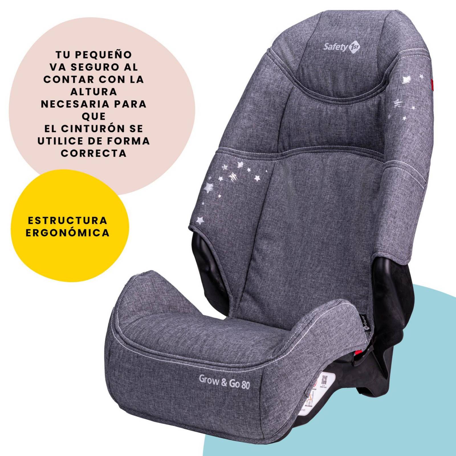 Autoasiento Safety 1st Grow & Go 80 Gris