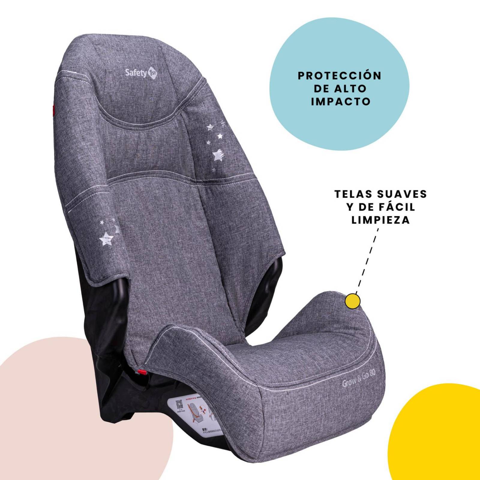 Autoasiento Safety 1st Grow & Go 80 Gris