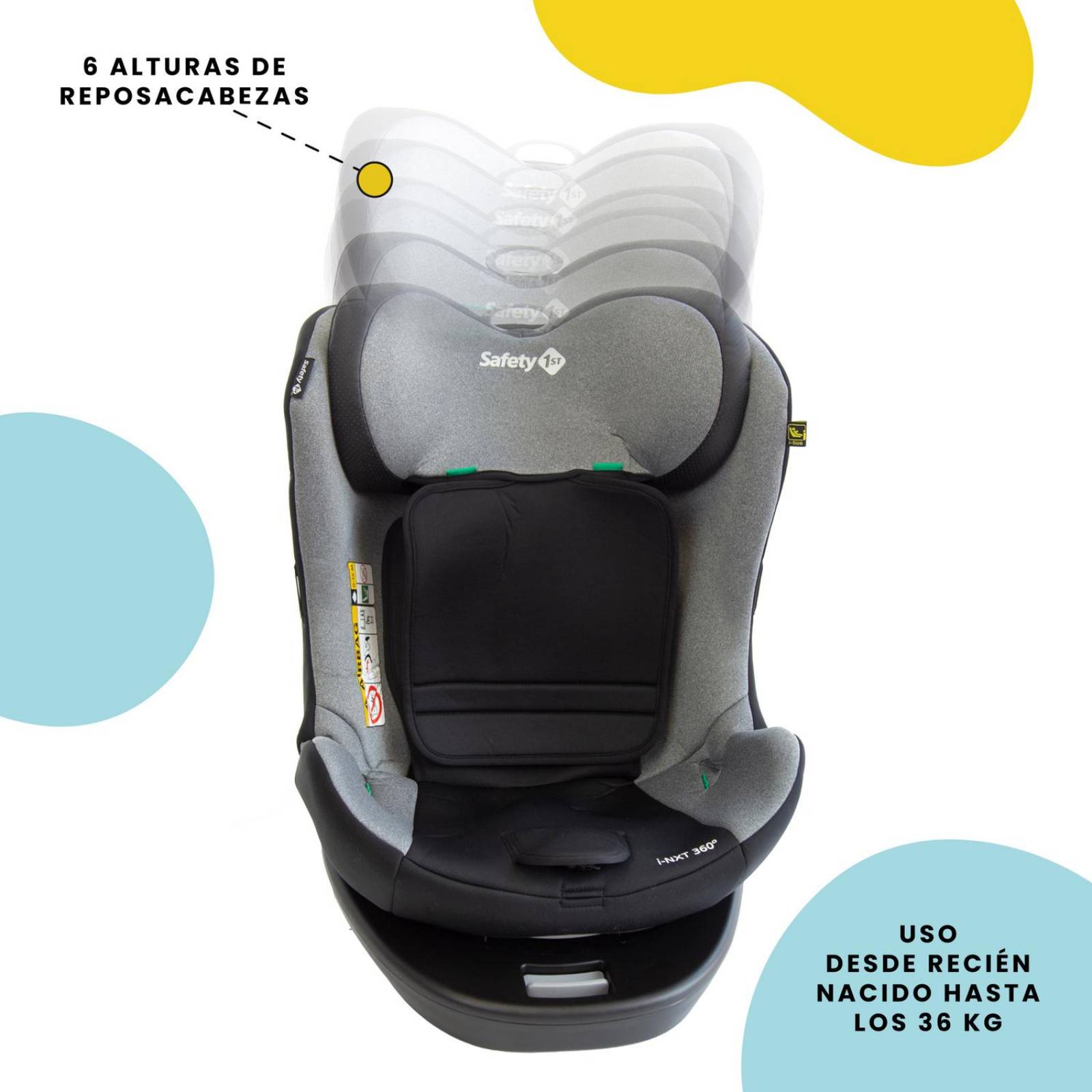 Autoasiento Convertible Safety 1st I-NXT 360 Isofix