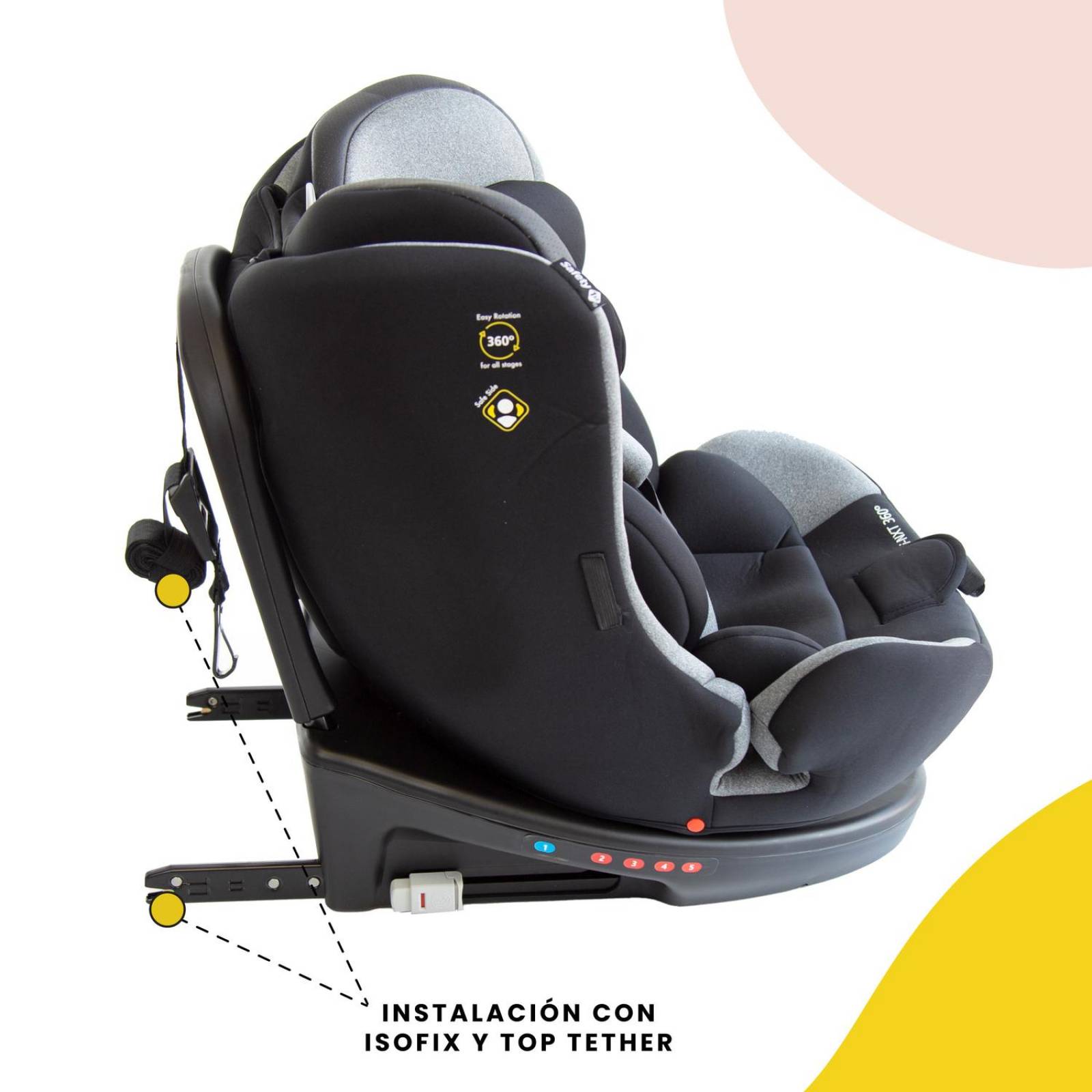 Autoasiento Convertible Safety 1st I-NXT 360 Isofix