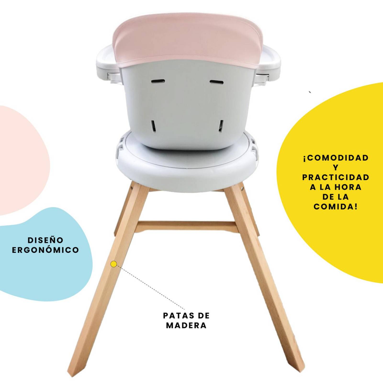 Silla Alta para Bebé Periquera Safety 1st Giro 360 Rosa
