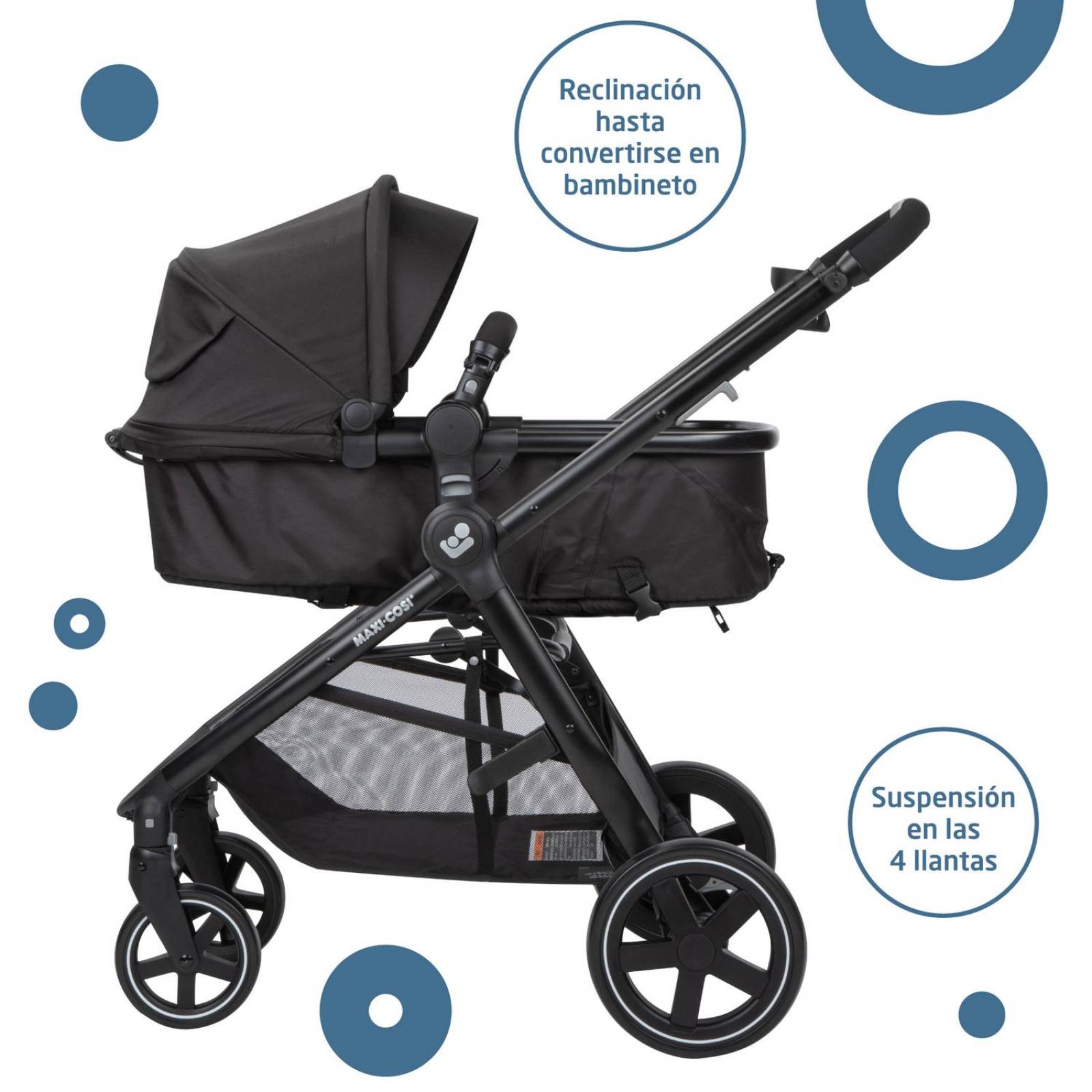 Carriola para Bebé Sistema de Viaje Maxi Cosi Zelia 2 Midnight Black