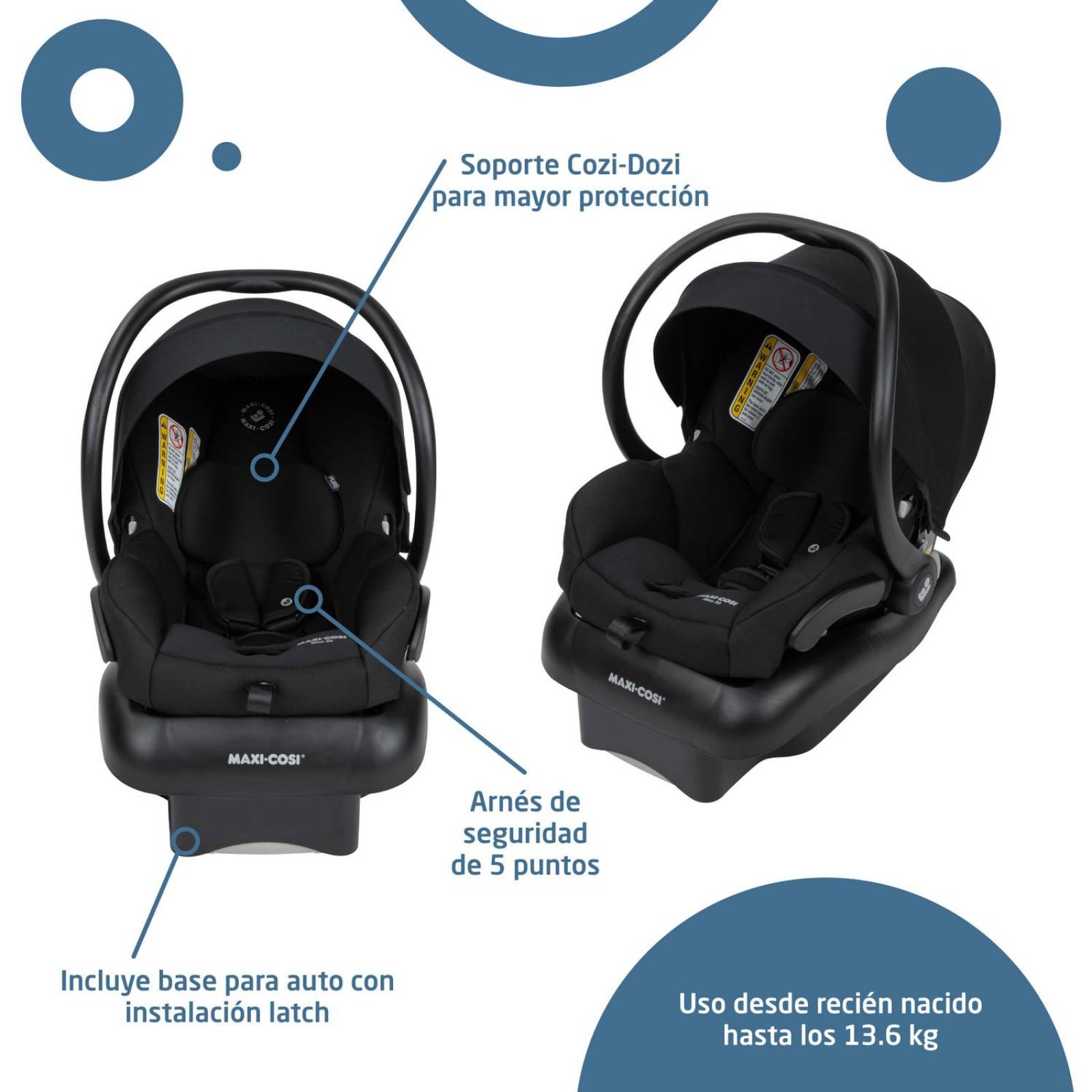 Carriola para Bebé Sistema de Viaje Maxi Cosi Zelia 2 Midnight Black