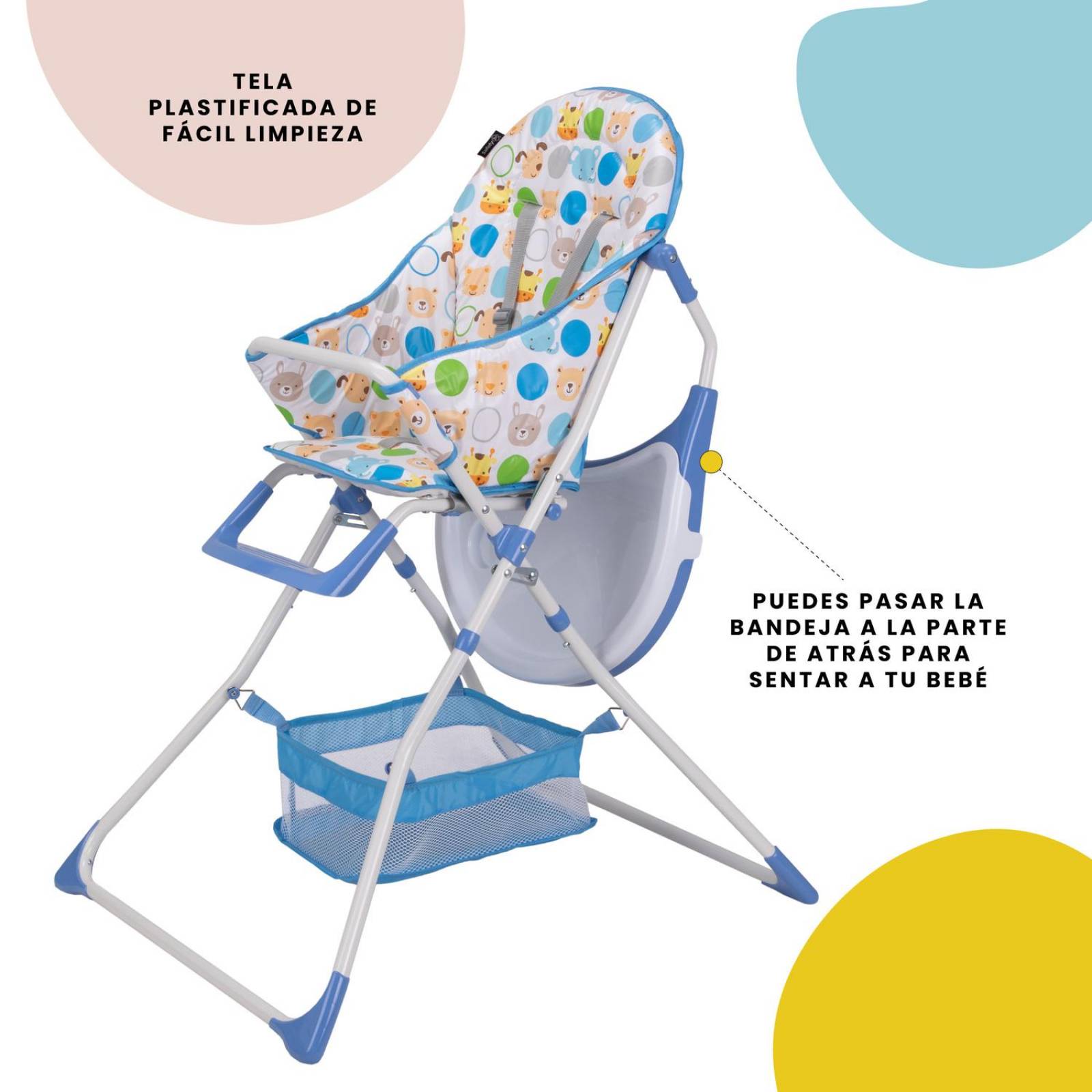 Silla Alta para Bebé Periquera Safety 1st Stars Azul