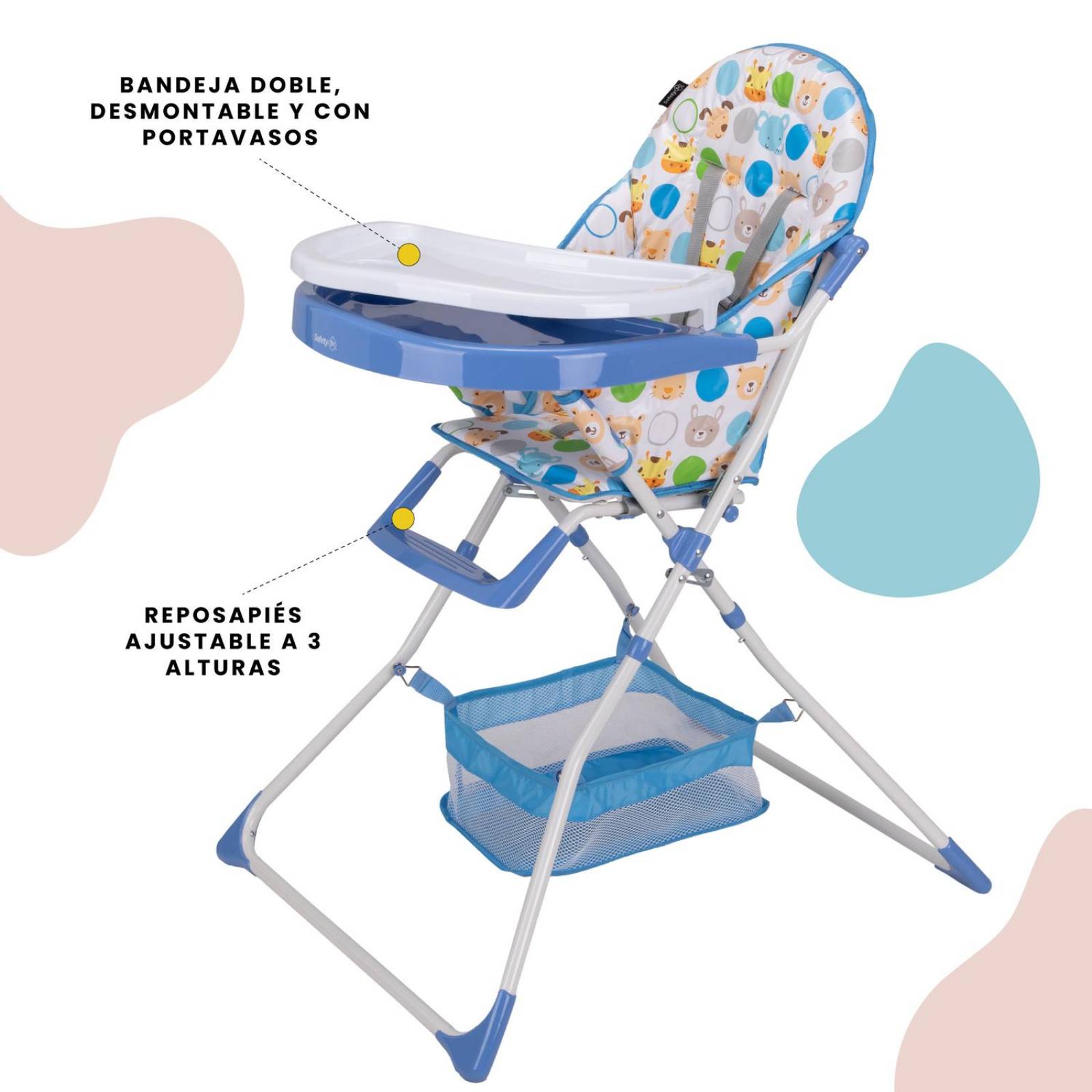 Silla Alta para Bebé Periquera Safety 1st Stars Azul
