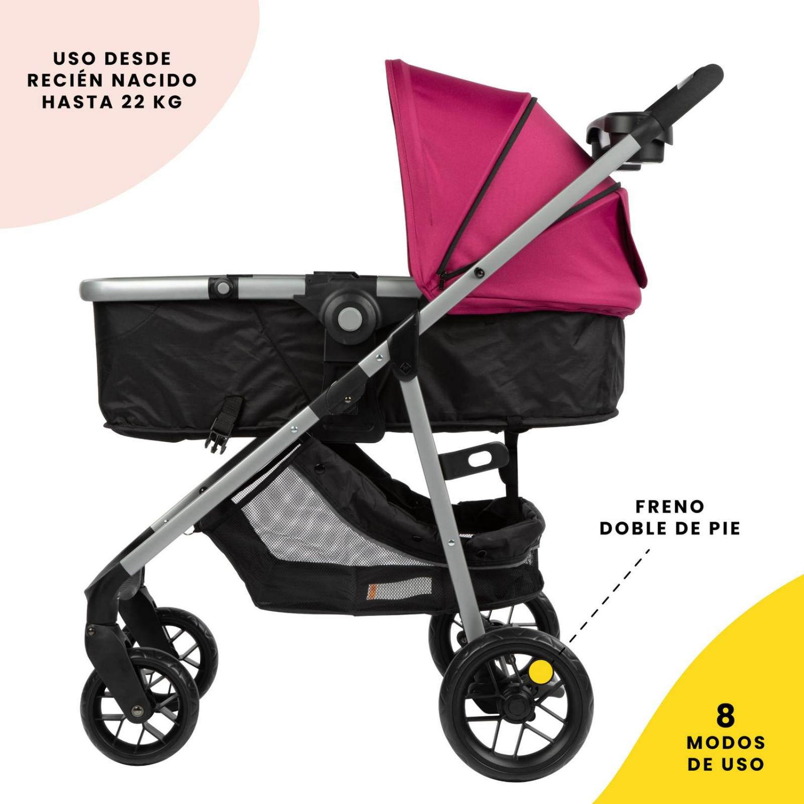 Carriola Sistema De Viaje Safety 1st Grow & Go Flex Orchid Bloom