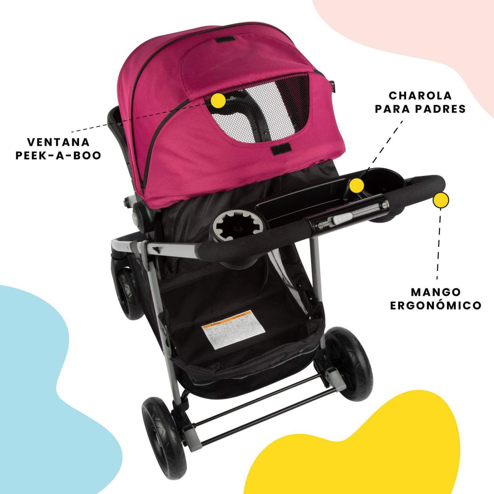 Carriola Sistema De Viaje Safety 1st Grow & Go Flex Orchid Bloom