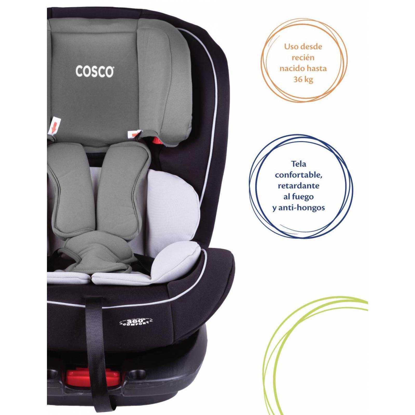 Autoasiento Convertible Cosco 360 Comfort 