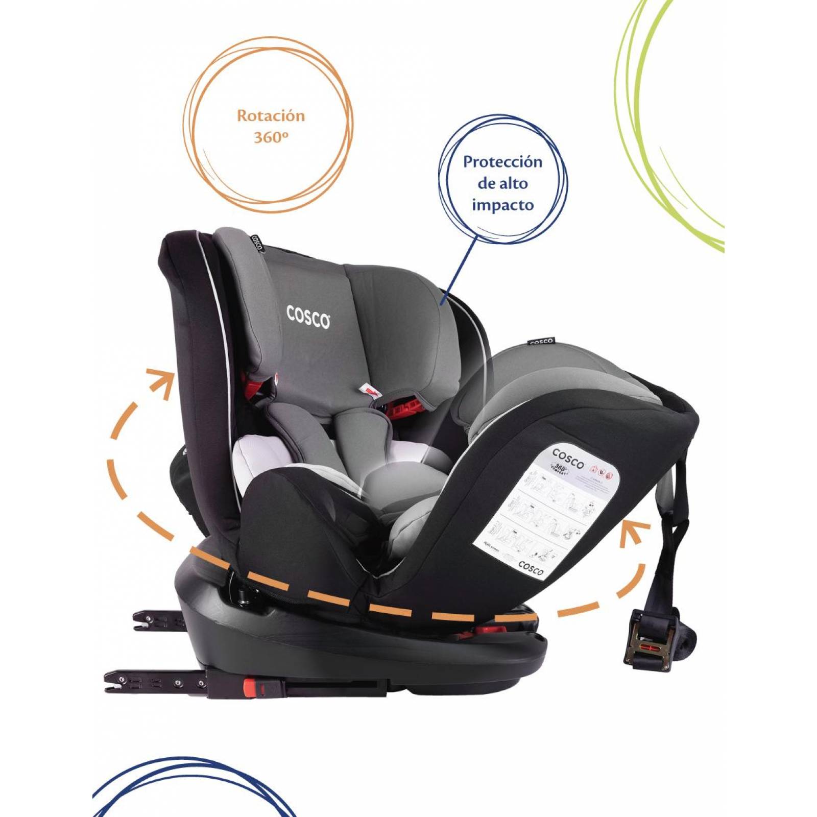 Autoasiento Convertible Cosco 360 Comfort 