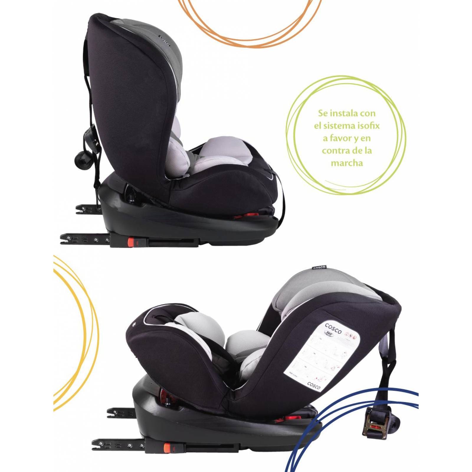 Autoasiento Convertible Cosco 360 Comfort 