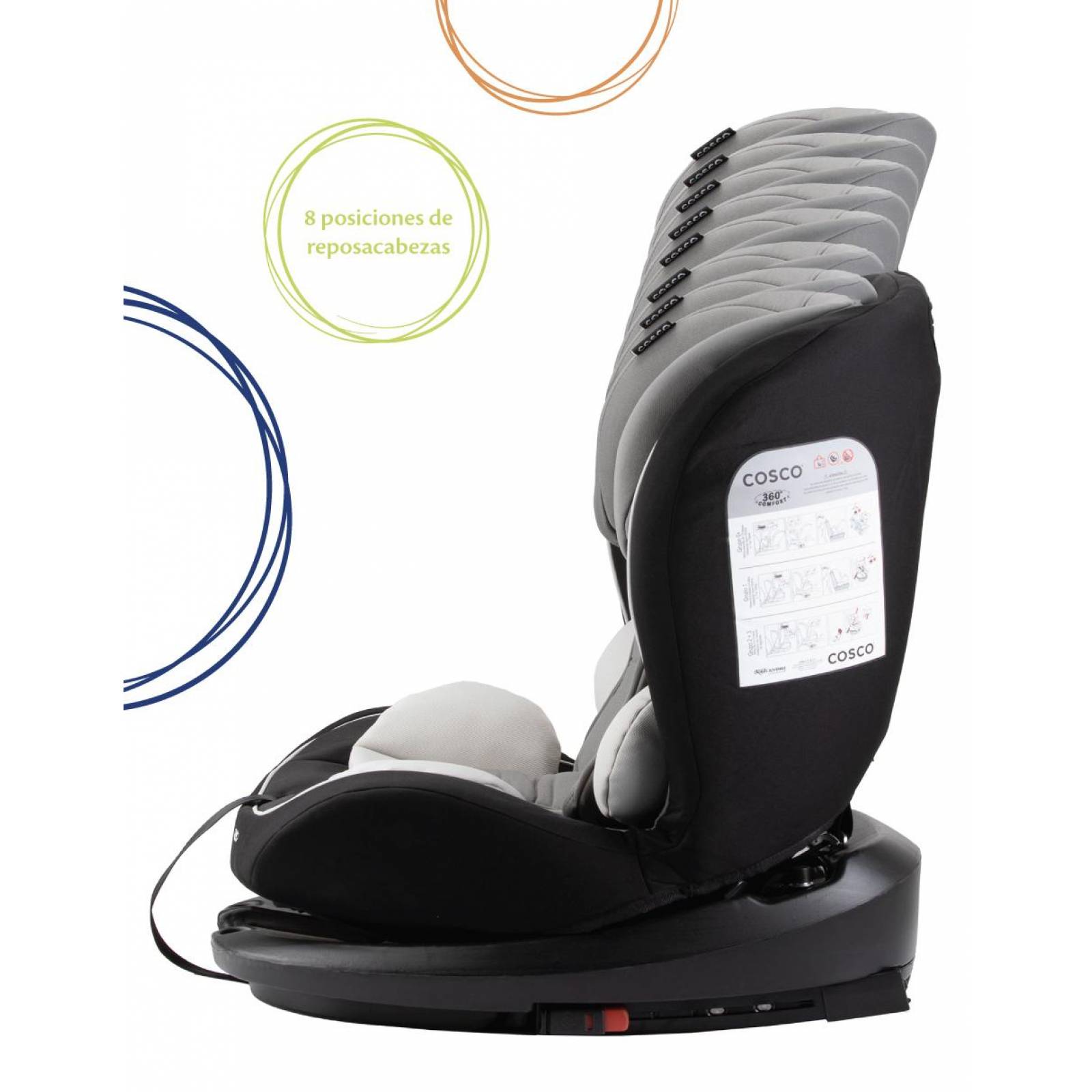 Autoasiento Convertible Cosco 360 Comfort 