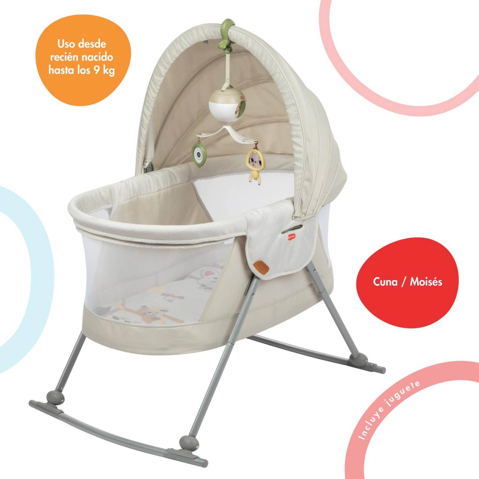 Cuna Moisés para Bebé Tiny Love Boho 3 En 1