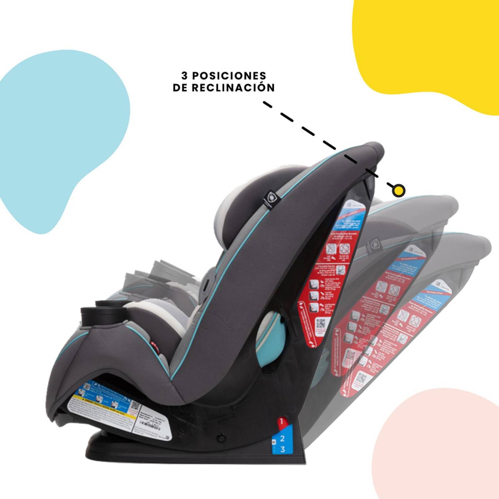 Autoasiento Convertible Safety 1st Grow & Go Aquamarine