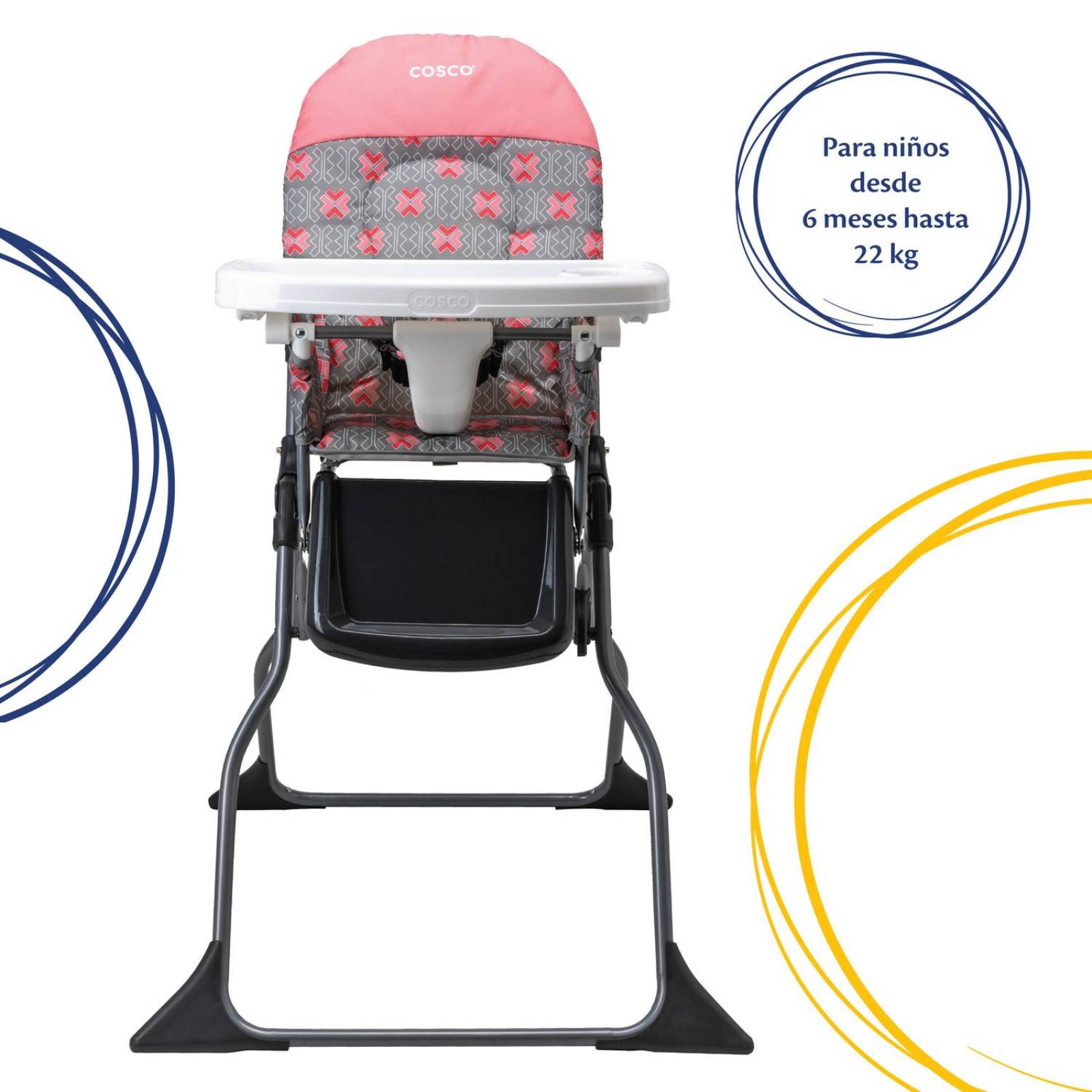 Silla Alta Periquera Cosco Simple Fold - Stencil