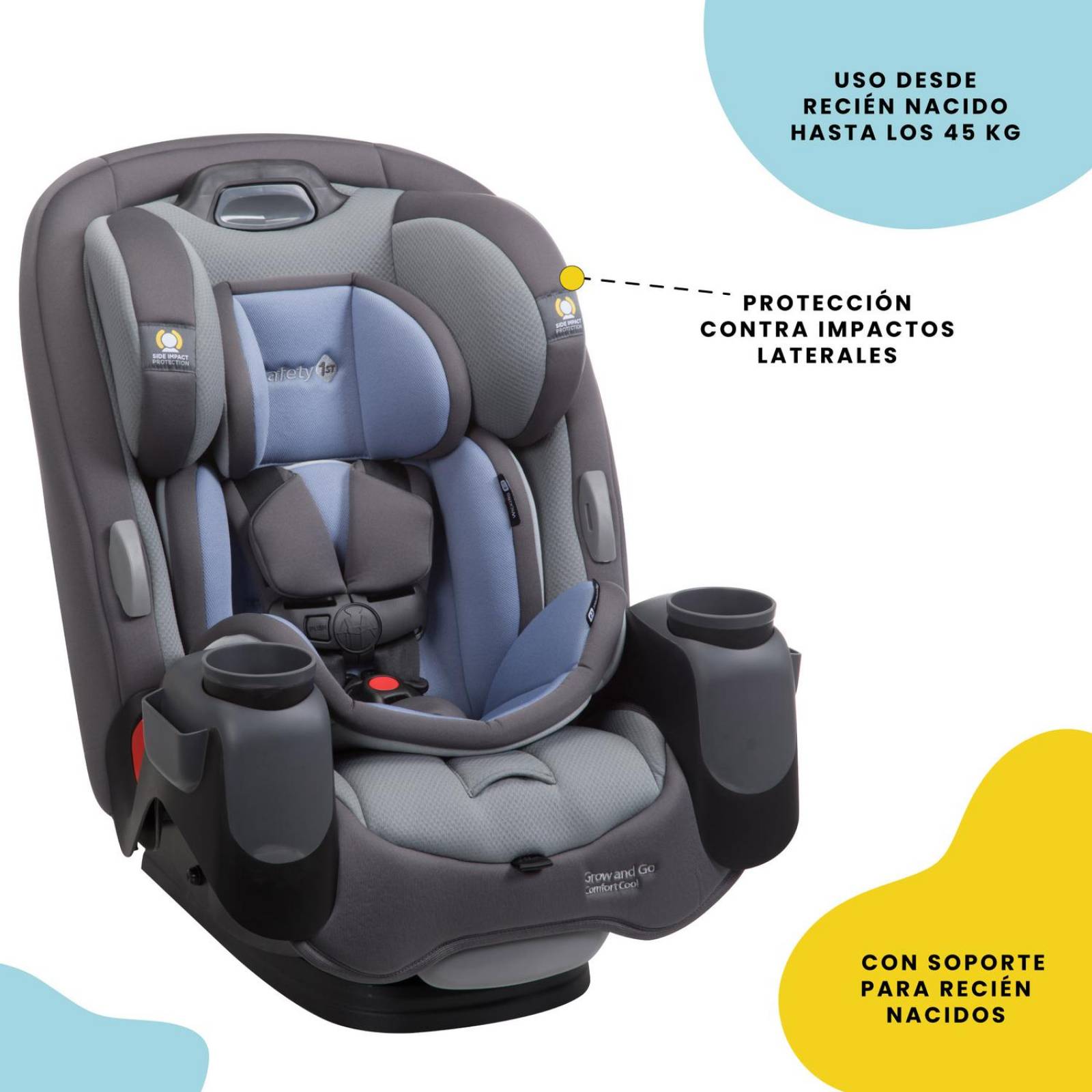 Autoasiento Safety 1st Comfort Cool 3 en 1 Tide Pool