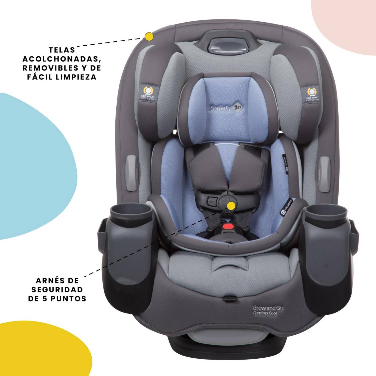 Autoasiento Safety 1st Comfort Cool 3 en 1 Tide Pool