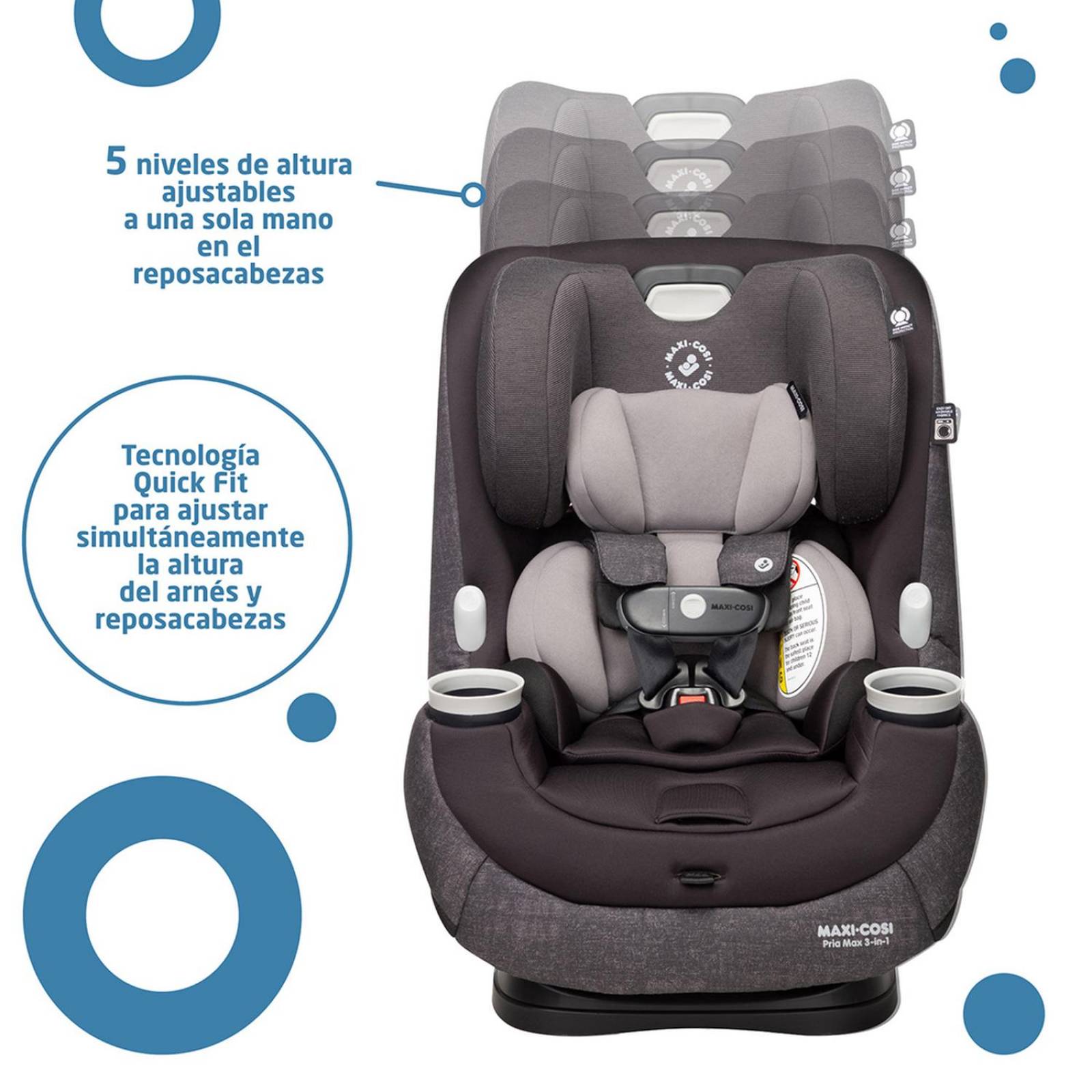 Autoasiento Convertible Maxi Cosi Pria Max 3 en 1 