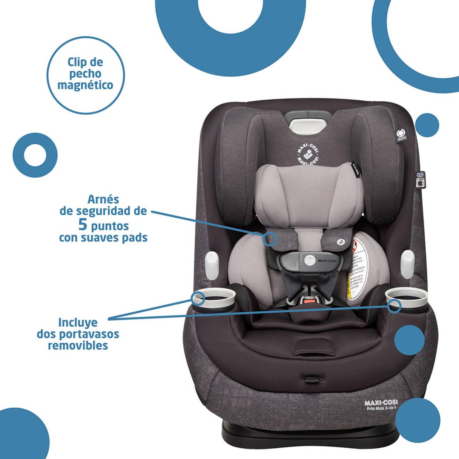 Autoasiento Convertible Maxi Cosi Pria Max 3 en 1 