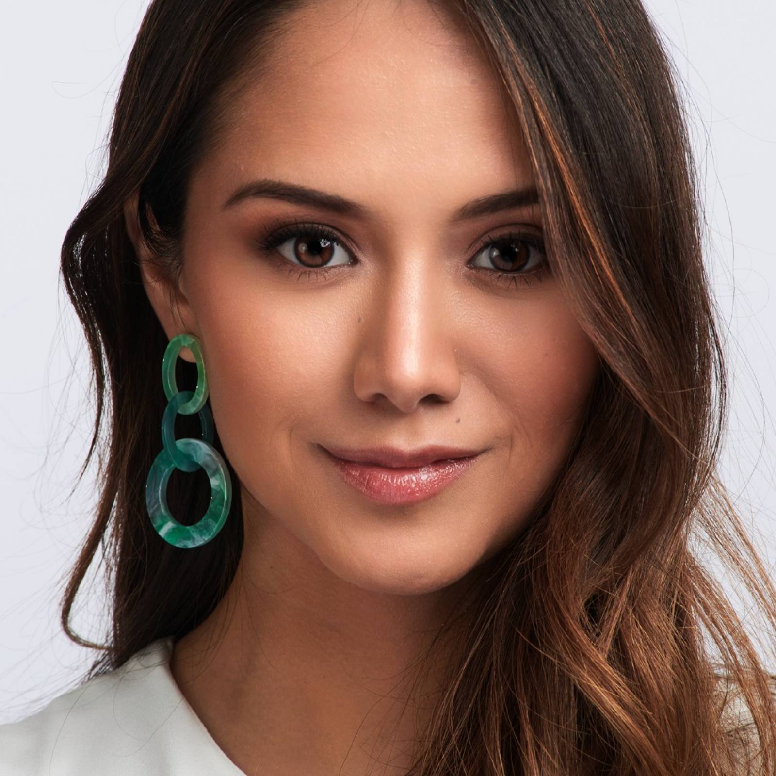 LuckyLy Aretes Nora Aqua