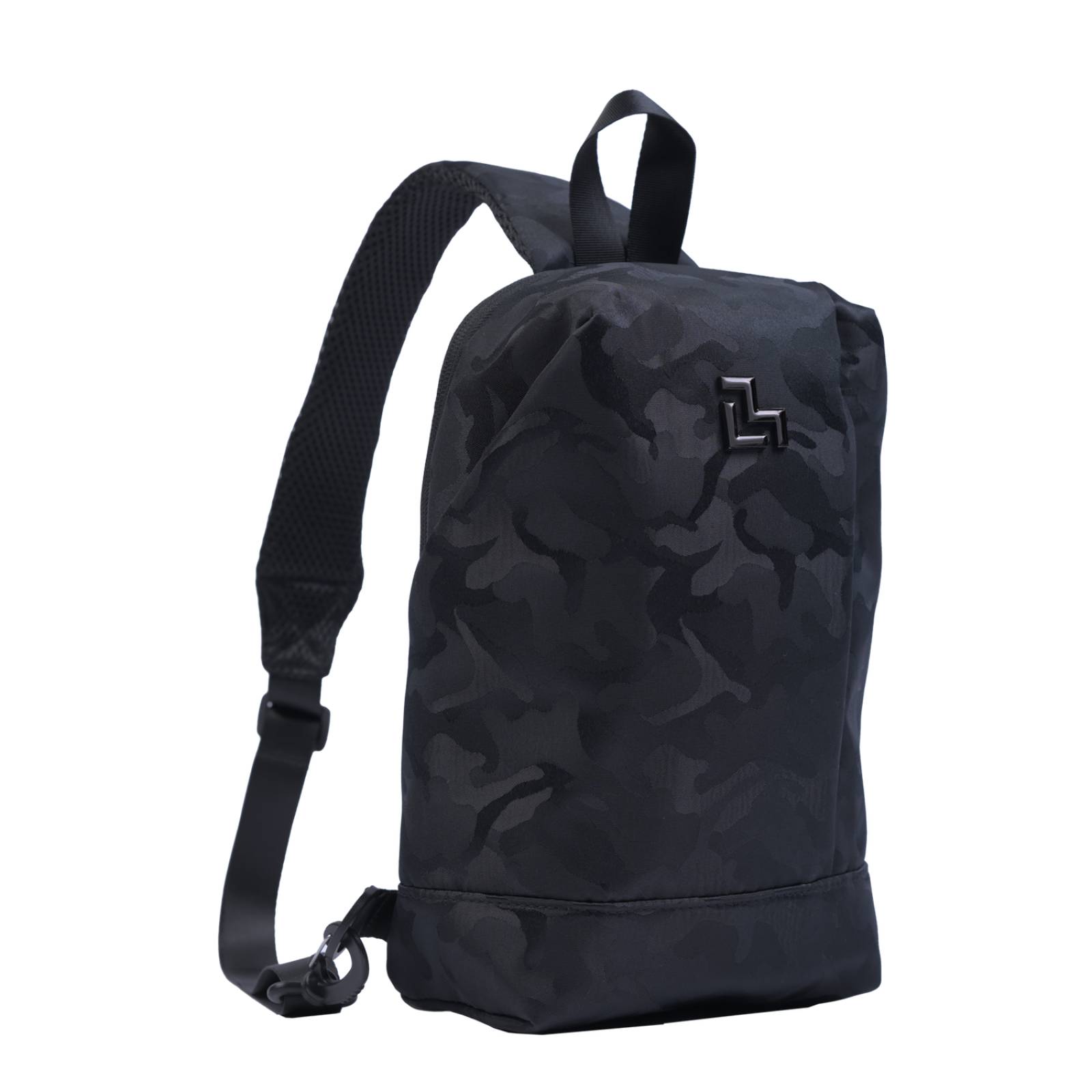LUCKMAN Mochila Hombre Cruzada Antirrobo tipo Crossbody, Pechera Táctica y Mariconera, Enzo, Negro 