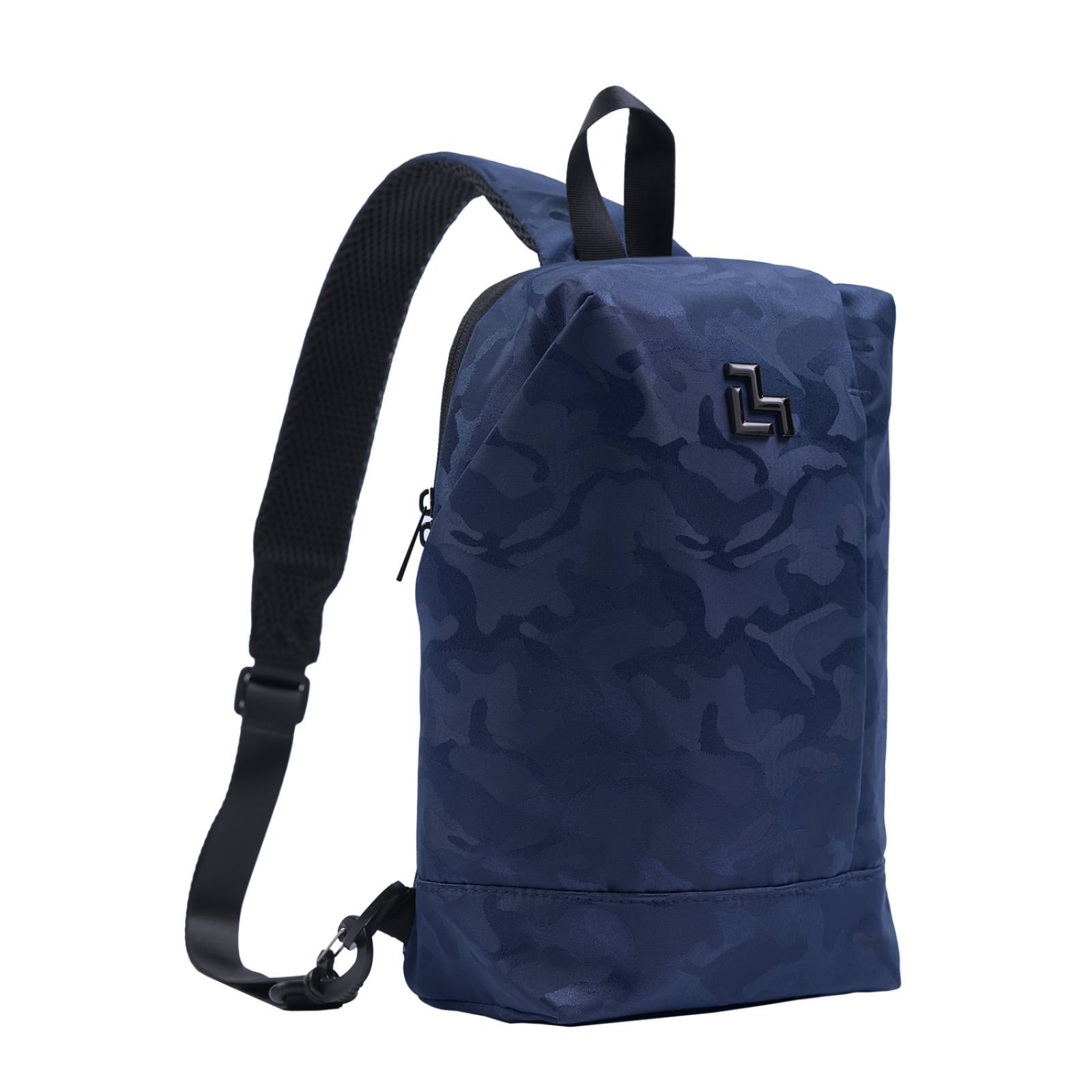 LUCKMAN Mochila Hombre Cruzada Antirrobo tipo Crossbody, Pechera Táctica y Mariconera, Enzo, Negro 