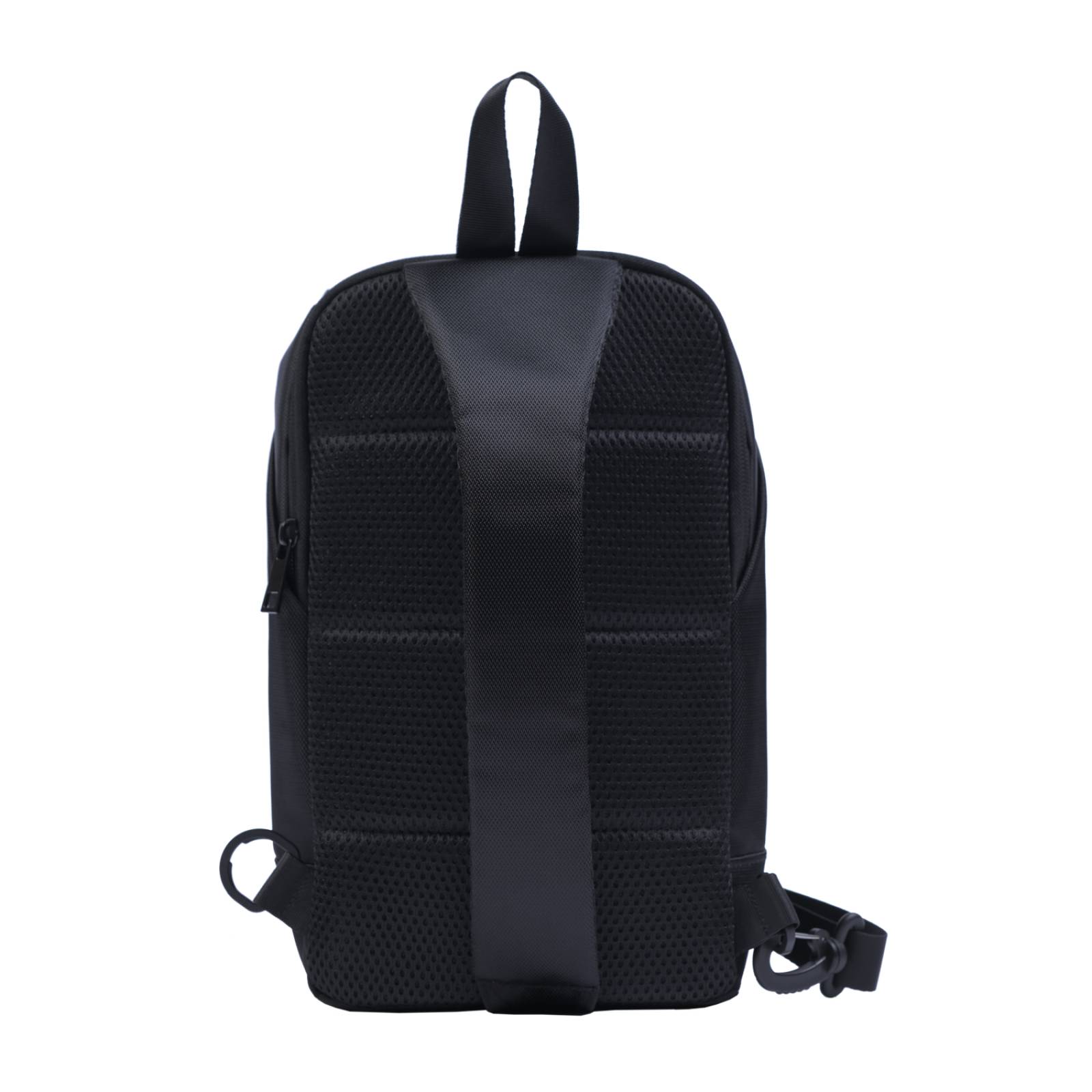 LUCKMAN Mochila Hombre Cruzada Antirrobo tipo Crossbody, Pechera Táctica y Mariconera, Enzo, Negro 