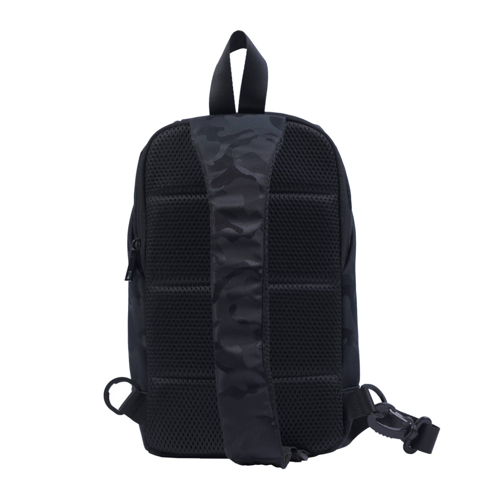 LUCKMAN Mochila Hombre Cruzada Antirrobo tipo Crossbody, Pechera Táctica y Mariconera, Enzo, Negro 