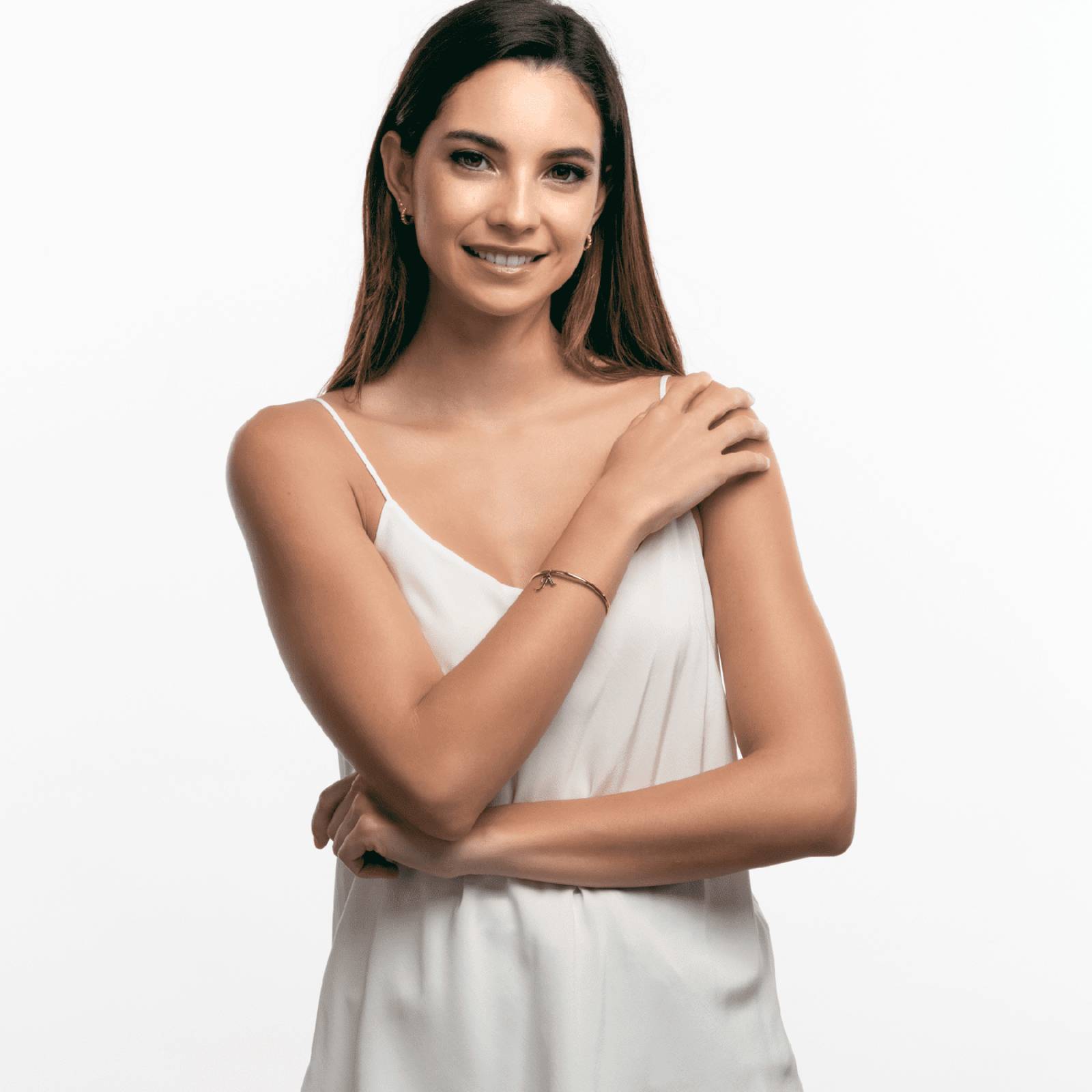 LuckyLy Charms para Pulseras de Mujer, Dije de Inicial Letra, Acero Inoxidable con Baño de Oro Rosa 18k, Letra A Letra C