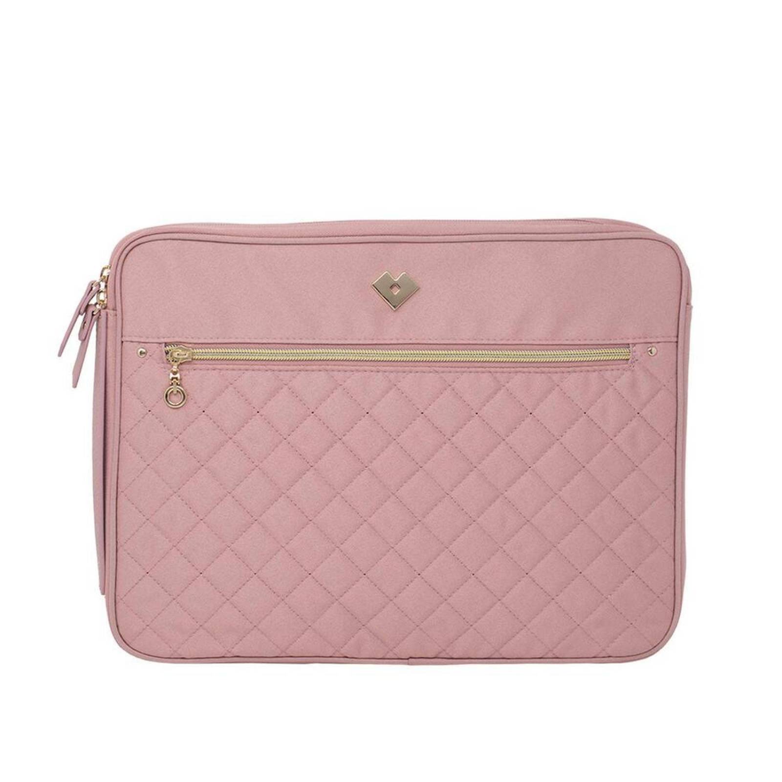 LuckyLy Funda para Laptop 13 a 14 Pulgadas Mujer, Protector y Resistente, Compartimentos Acolchados, Color Negro