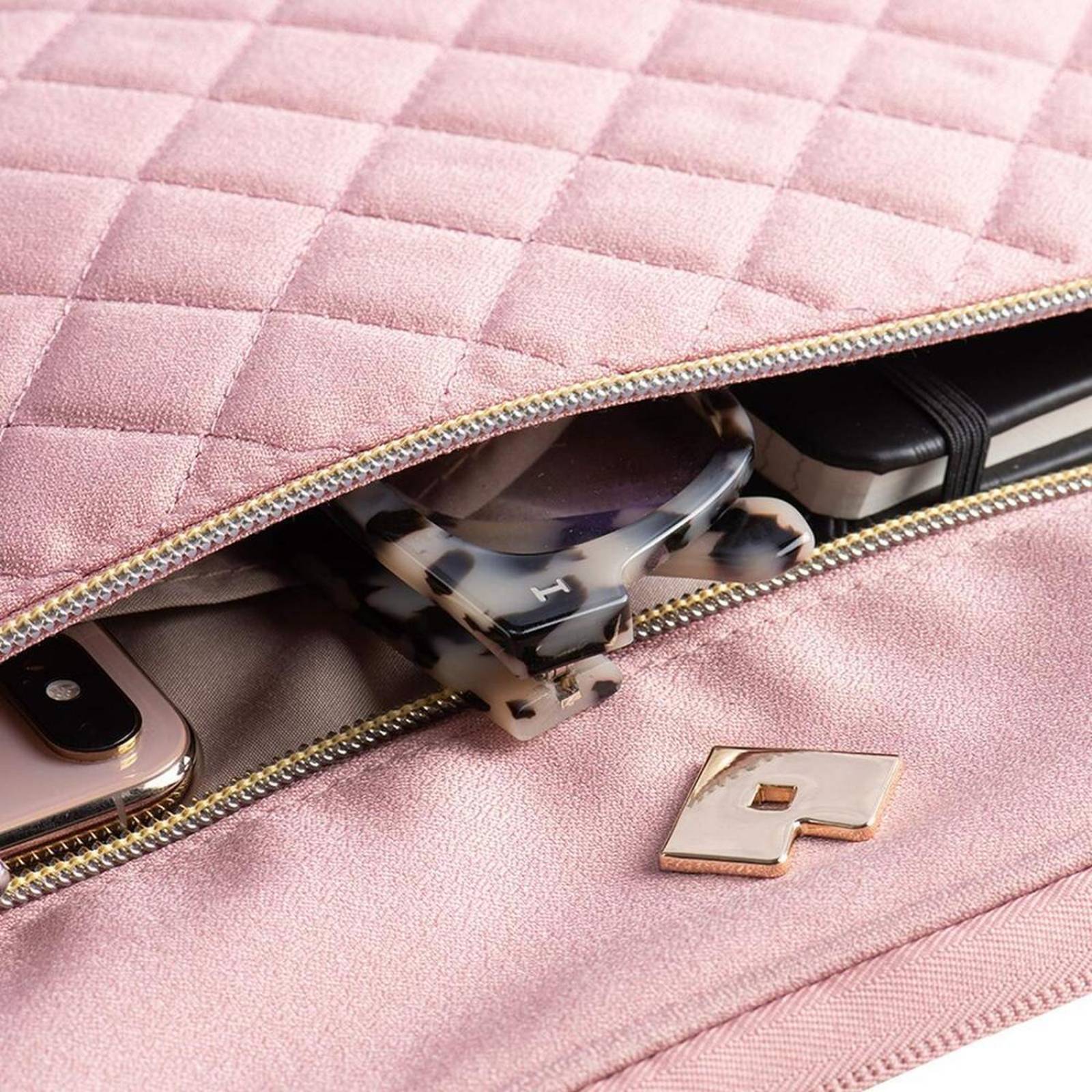 LuckyLy Funda para Laptop 13 a 14 Pulgadas Mujer, Protector y Resistente, Compartimentos Acolchados, Color Negro