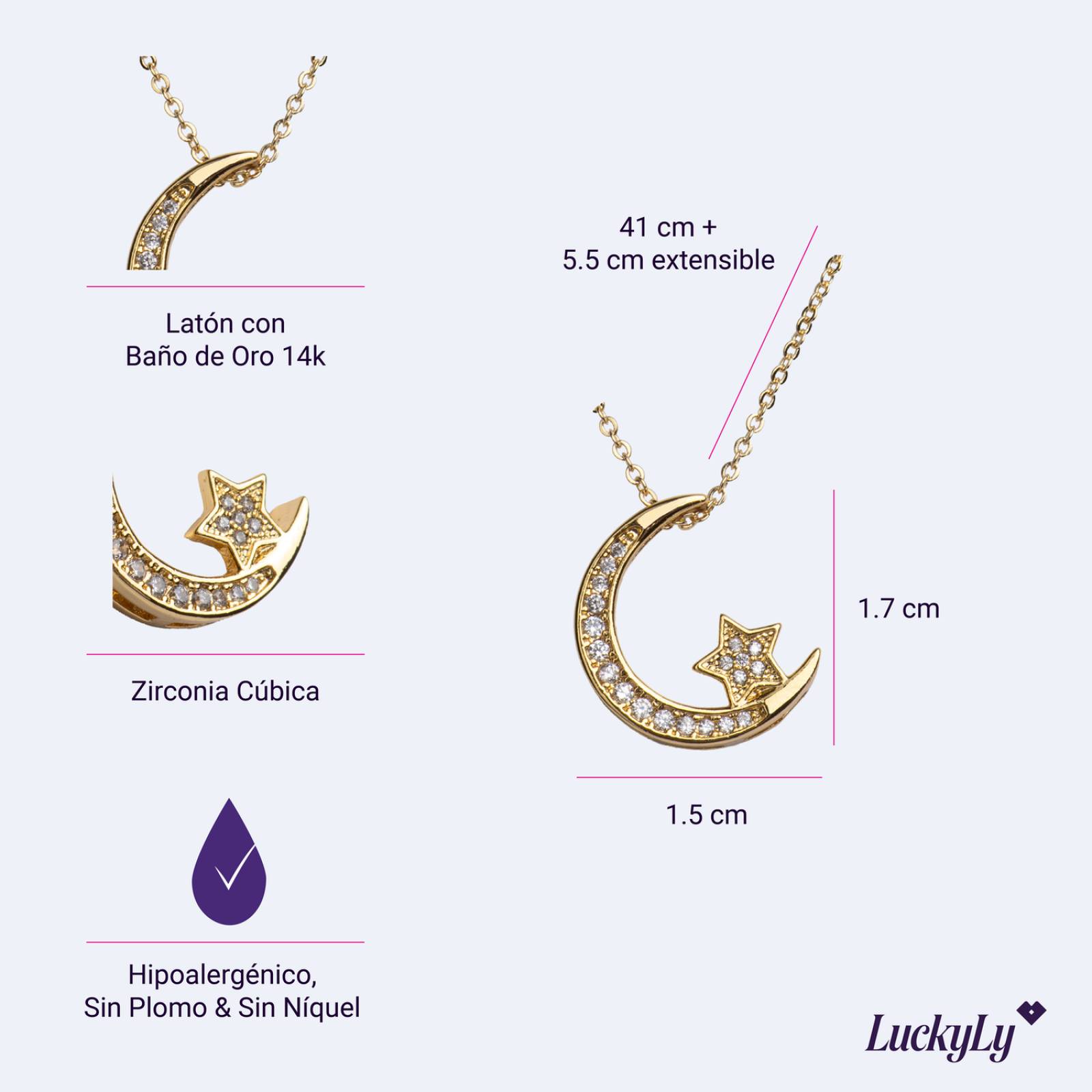 Collar Luna Oro UNITALLA