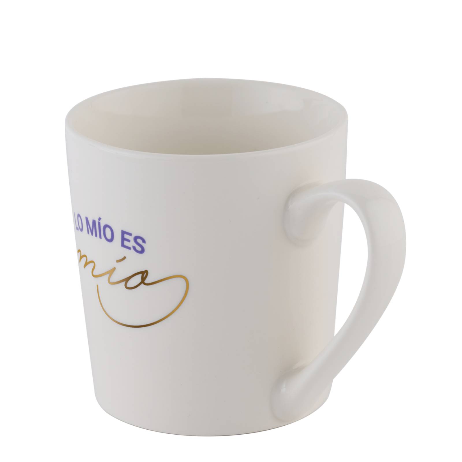 LuckyLy Tazas para Café de Parejas con Frases Divertidas de 500ml, Tazas Térmicas Grandes y Blanco Lo Mío es Mío