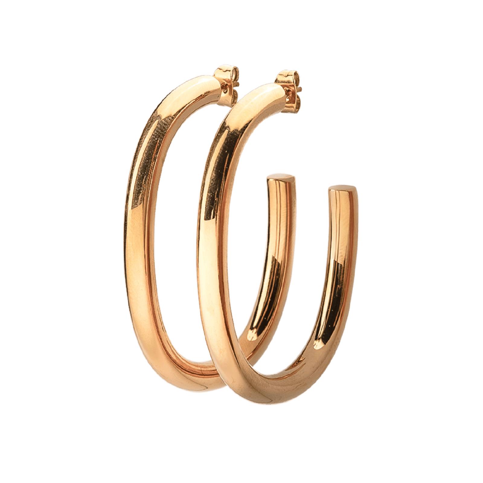 LuckyLy Aretes de Mujer Oro 18k, Arracadas de Acero Inoxidable con Baño de Oro 18k, Modelo Kendra UNITALLA